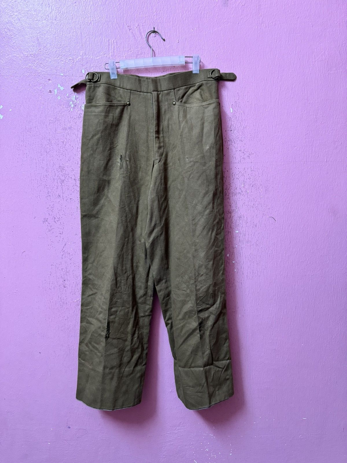 image of Masaki Matsushima Masaki New York Military Pants in Green, Men's (Size 31)