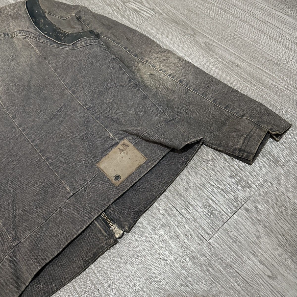 Armani Exchange Armani Exchange Washed Biker Jacket Size US M / EU 48-50 / 2 - 10 Thumbnail