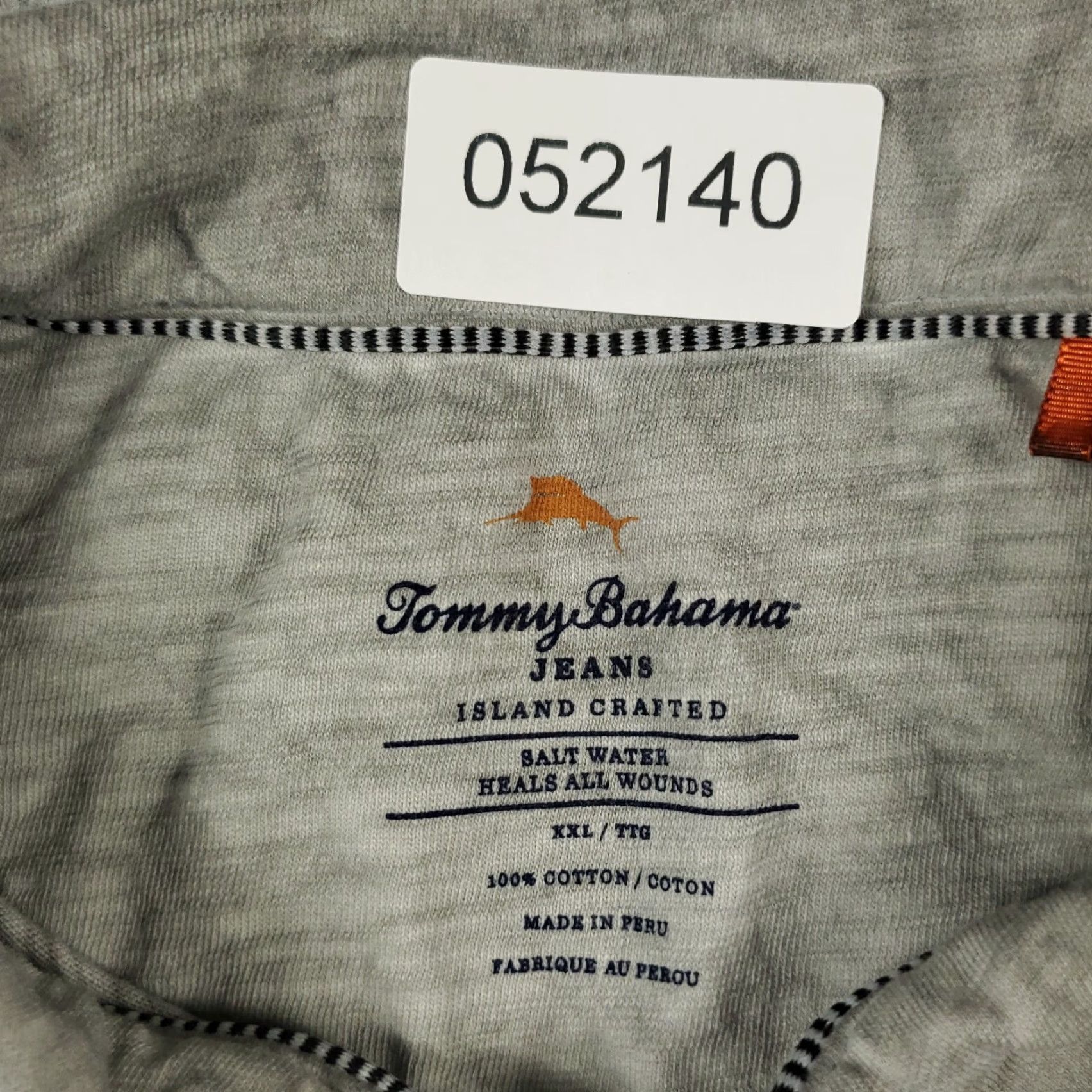 Tommy Bahama VINTAGE Tommy Bahama Polo Shirt Mens Size 2XL Gray Solid Short Sleeve Polo Men's Clothing 2XL Gray Polo Size US XXL / EU 58 / 5 - 6 Thumbnail