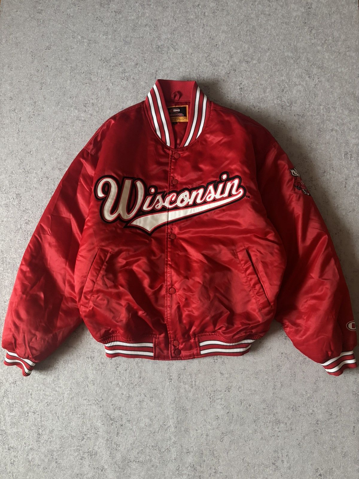 Colosseum Athletics VINTAGE COLOSSEUM WISCONSIN BOMBER JACKET Size US L / EU 52-54 / 3 - 1 Thumbnail