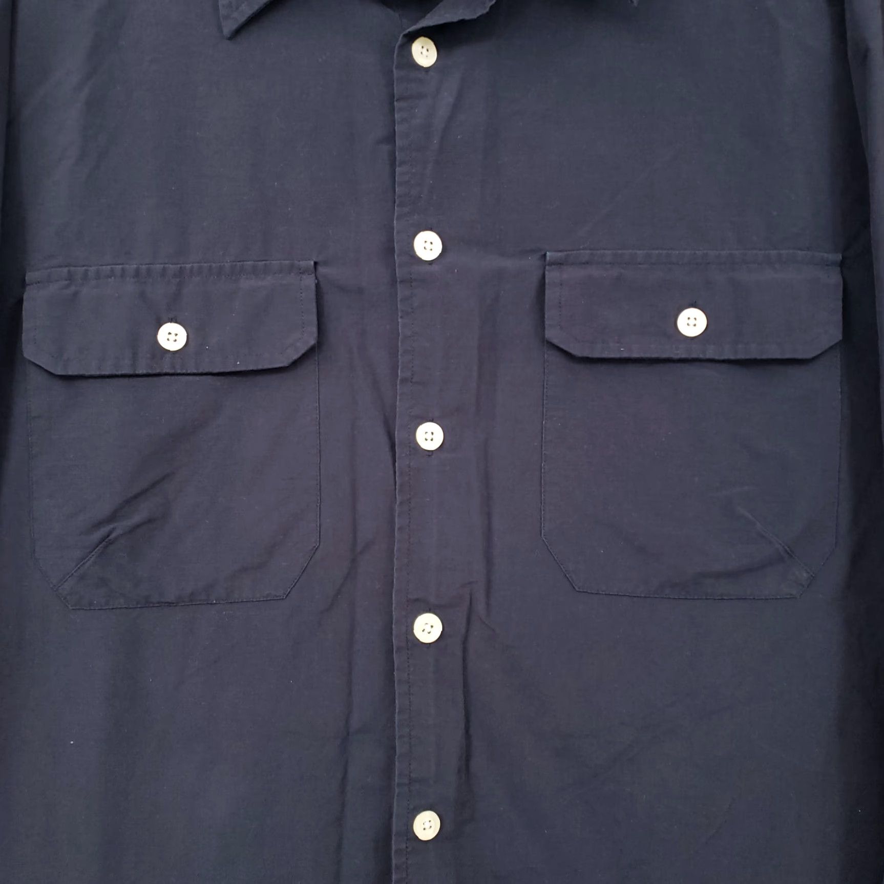 Vintage Reel Legends Shirt Mens XL Blue Solid Long Sleeve Button-Up Size US XL / EU 56 / 4 - 3 Thumbnail