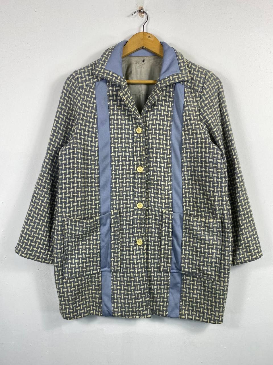 Japanese Brand vintage japanese brand wool woven jacket nice design Size US M / EU 48-50 / 2 - 1 Thumbnail