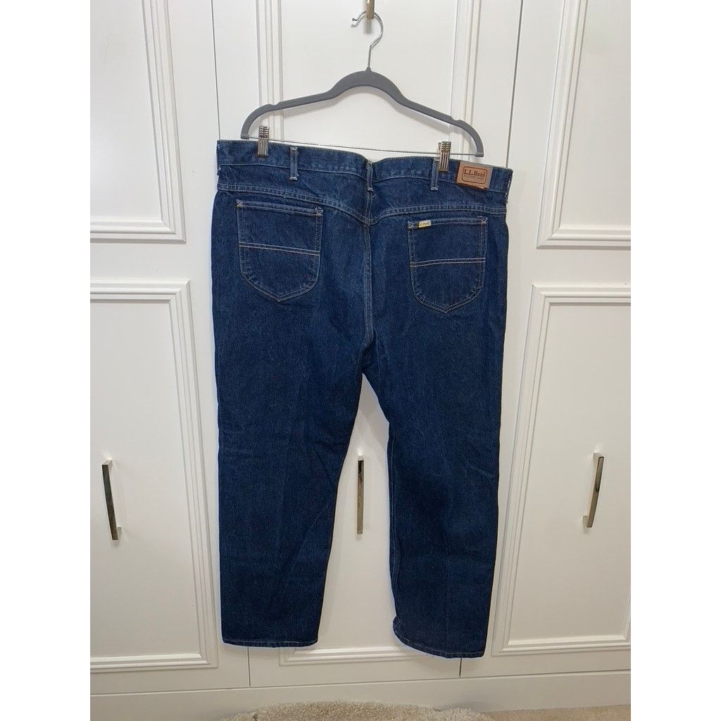 L.L. Bean L.L. Bean Men's Classic Fit Straight Jeans Blue Size 44x30 Size US 44 / EU 60 - 3 Thumbnail