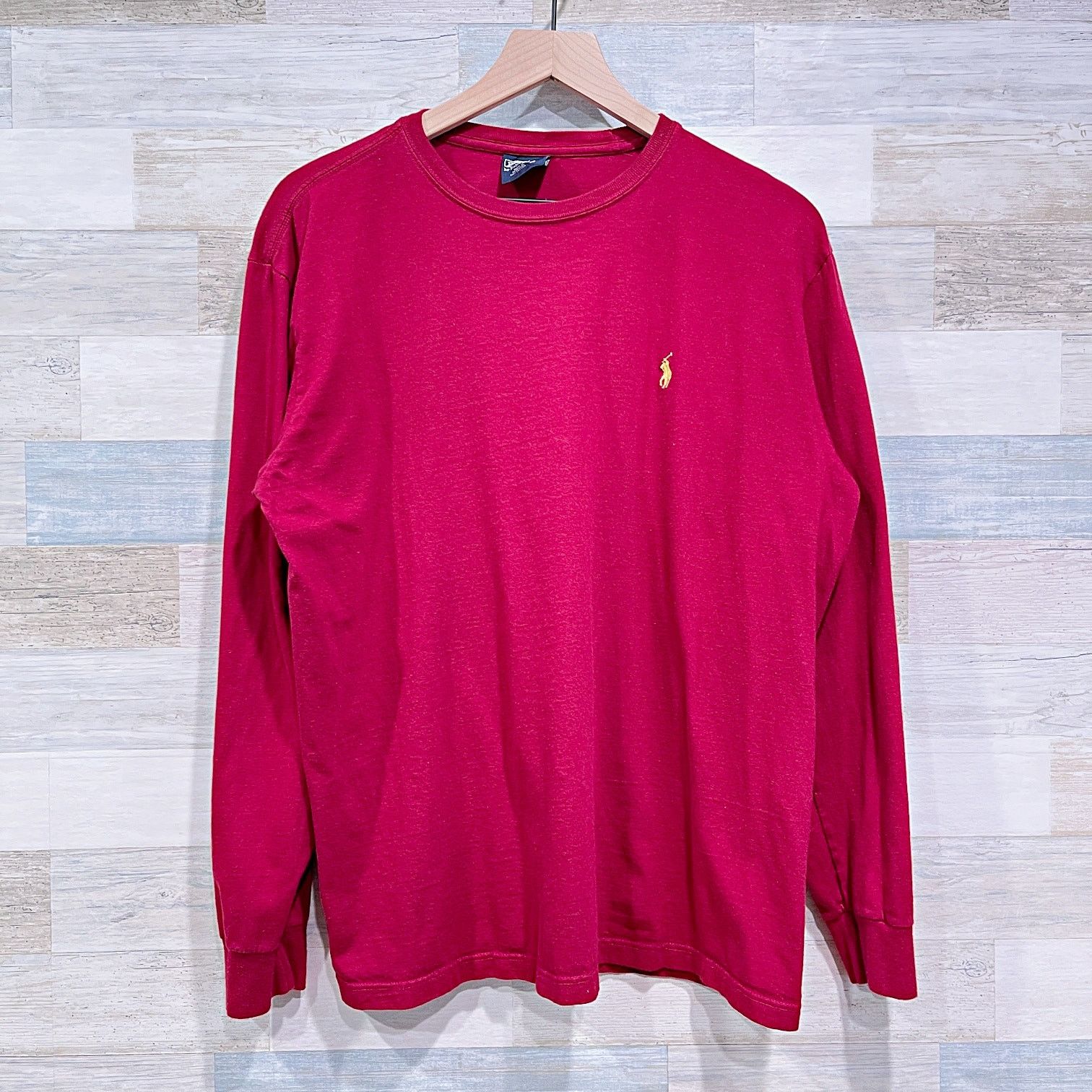 Polo Ralph Lauren POLO Ralph Lauren Vintage Long Sleeve Tee Red Mens Medium Size US M / EU 48-50 / 2 - 1 Thumbnail