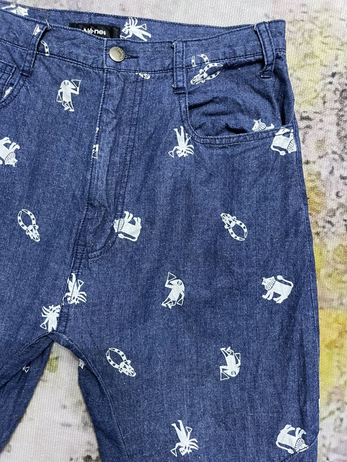Issey Miyake × Japanese Brand × Ne-Net Ne-net By Issey Miyake Jeans Printed Size US 30 / EU 46 - 8 Thumbnail