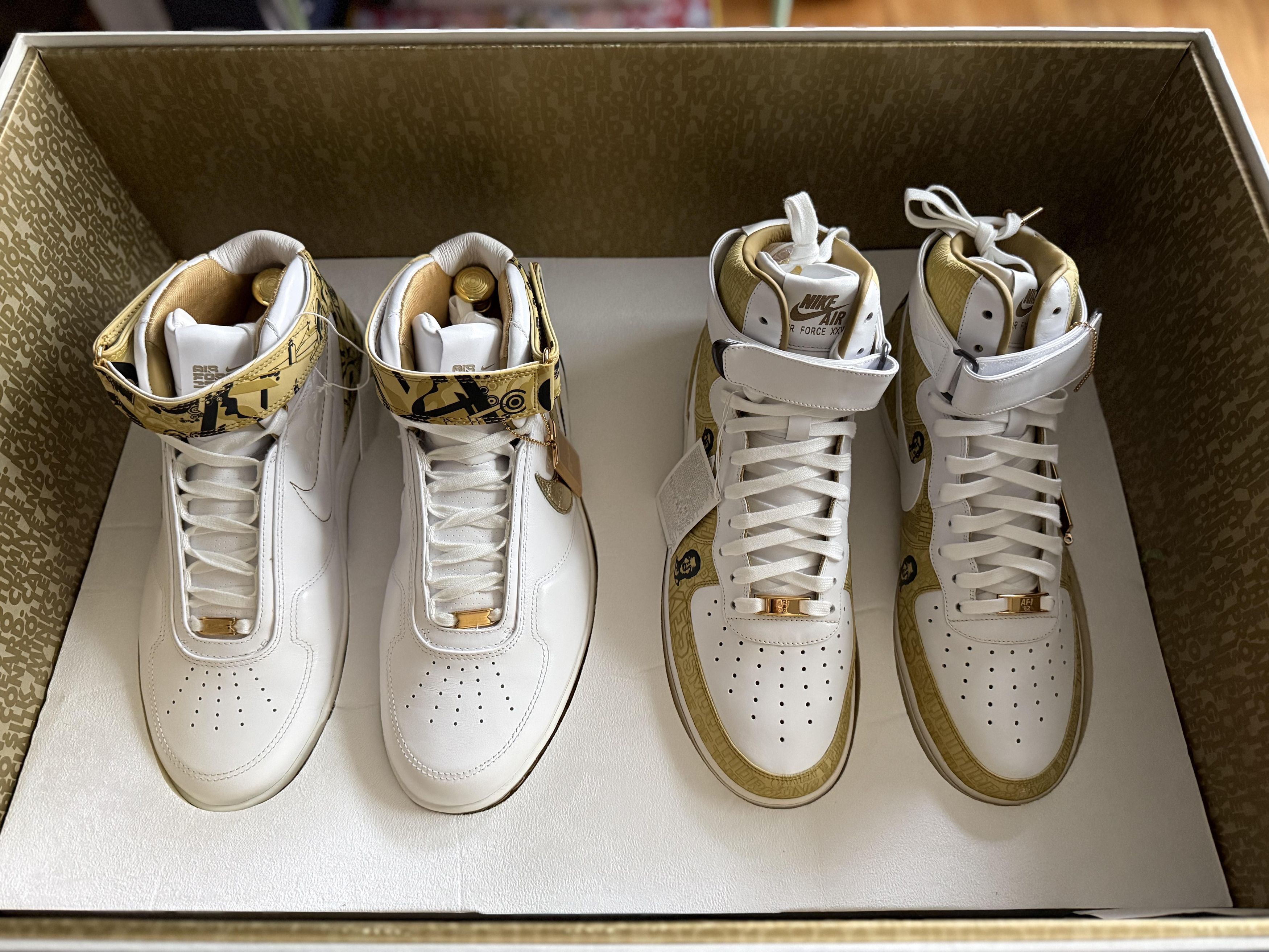 Nike AF25 Air Force 1 25th Anniversary Gold Legacy Pack Size US 11 / EU 44 - 1 Thumbnail