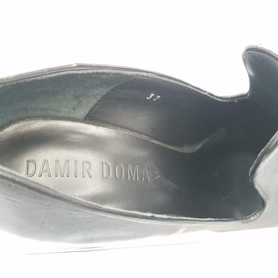 Damir Doma Womens Made in Italy Black Leather Pumps Shoes Size 37 Size US 7 / IT 37 - 9 Thumbnail