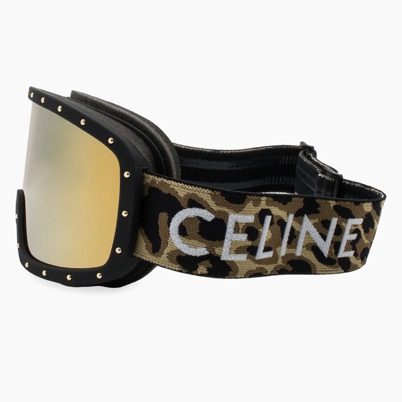 Celine New! Celine Ski Mask C40196U 99C, Gold Mirror, Authentic Size ONE SIZE - 9 Thumbnail