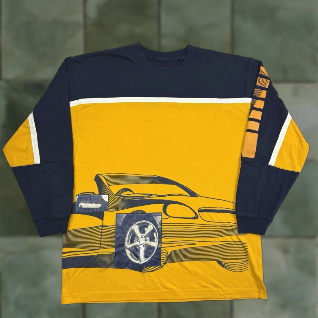 Vintage VINTAGE Car T Shirt Long Sleeve Adult Large Baggy Y2K Hipster Punk Grunge 90s Mens Size US L / EU 52-54 / 3 - 1 Thumbnail