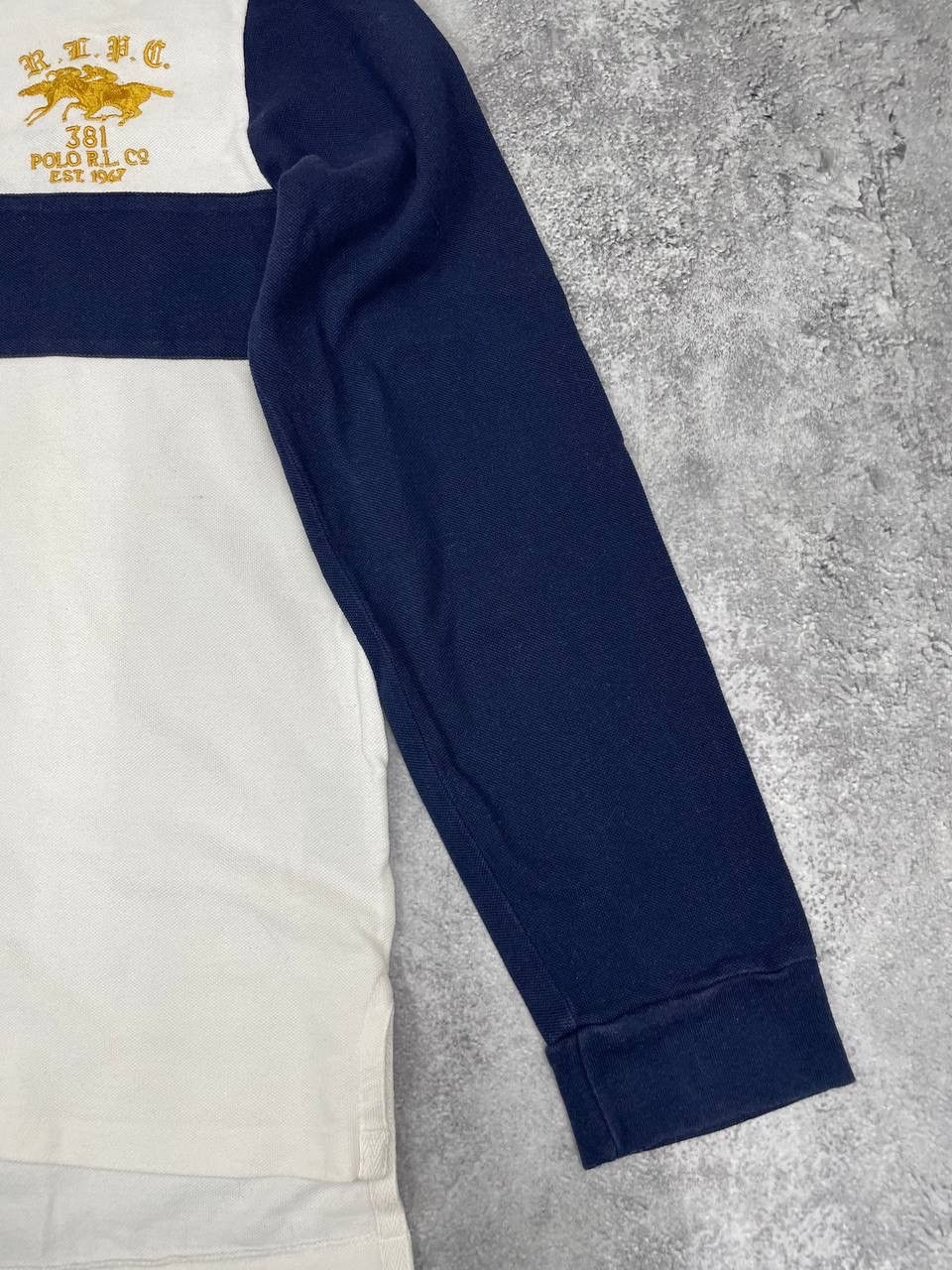 Polo Ralph Lauren Polo Ralph Lauren Men’s Long Sleeve Polo T-Shirt White Navy Size US L / EU 52-54 / 3 - 4 Thumbnail