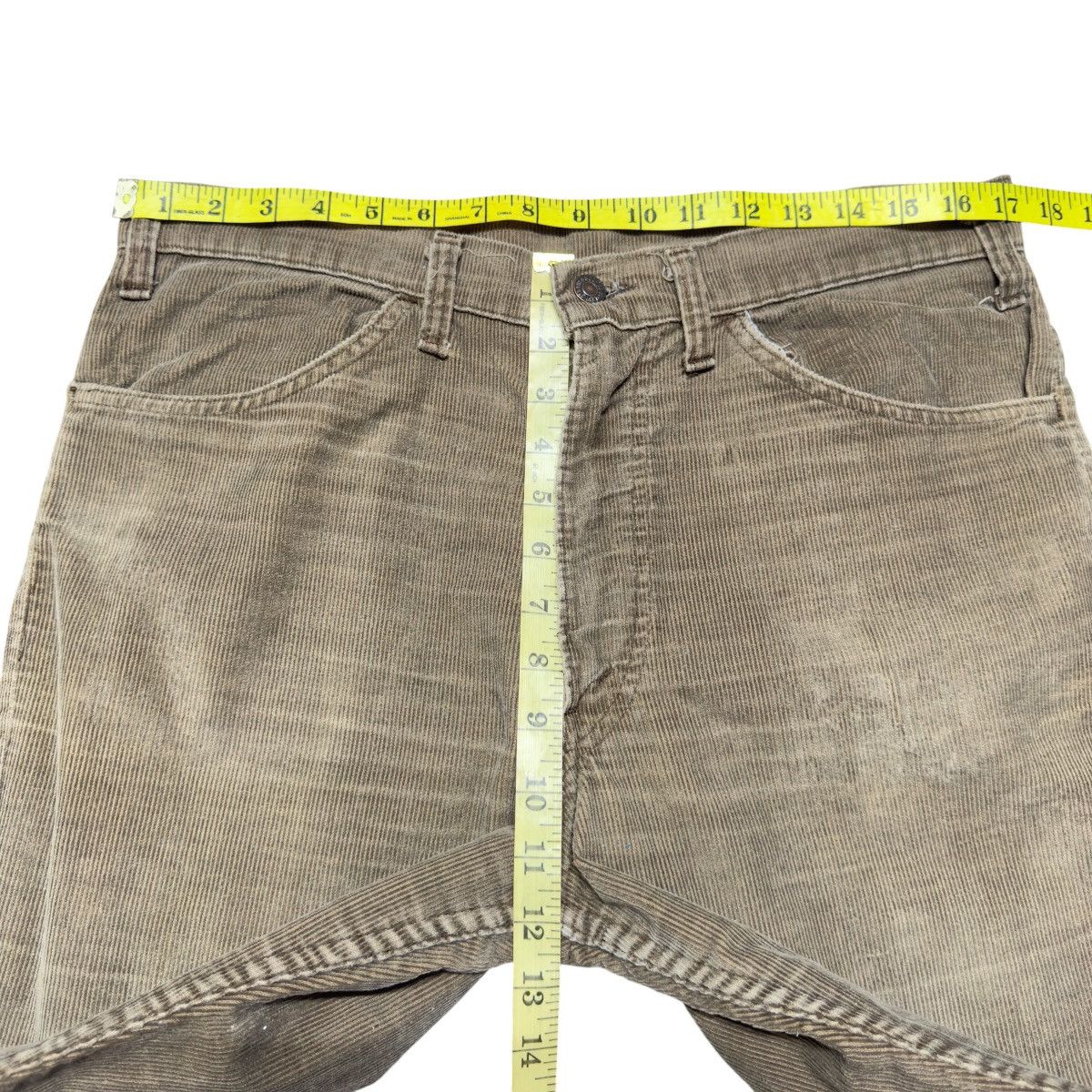 Levi's Vintage 70s Levis 646 Brown Corduroy Flare Jeans Size US 34 / EU 50 - 15 Thumbnail