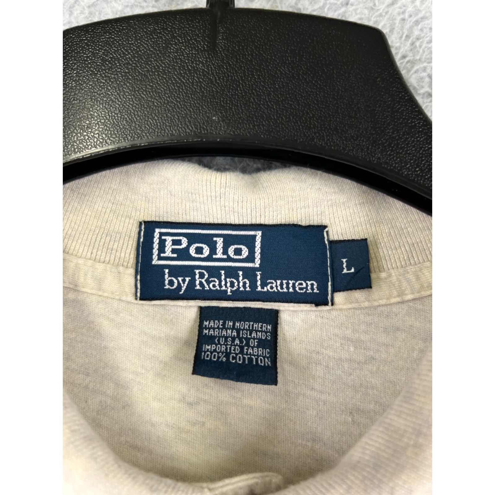 Ralph Lauren VTG Ralph Lauren Polo Shirt Mens Large Ivory 100% Cotton Short Sleeve Polo Shirt Golf Logo Embroidered Size US L / EU 52-54 / 3 - 3 Thumbnail