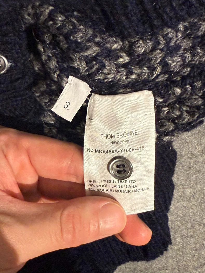 Thom Browne Thom browne Size 3 Blue four-bar pullover sweater 2503-Nex Size L / US 10 / IT 46 - 5 Thumbnail