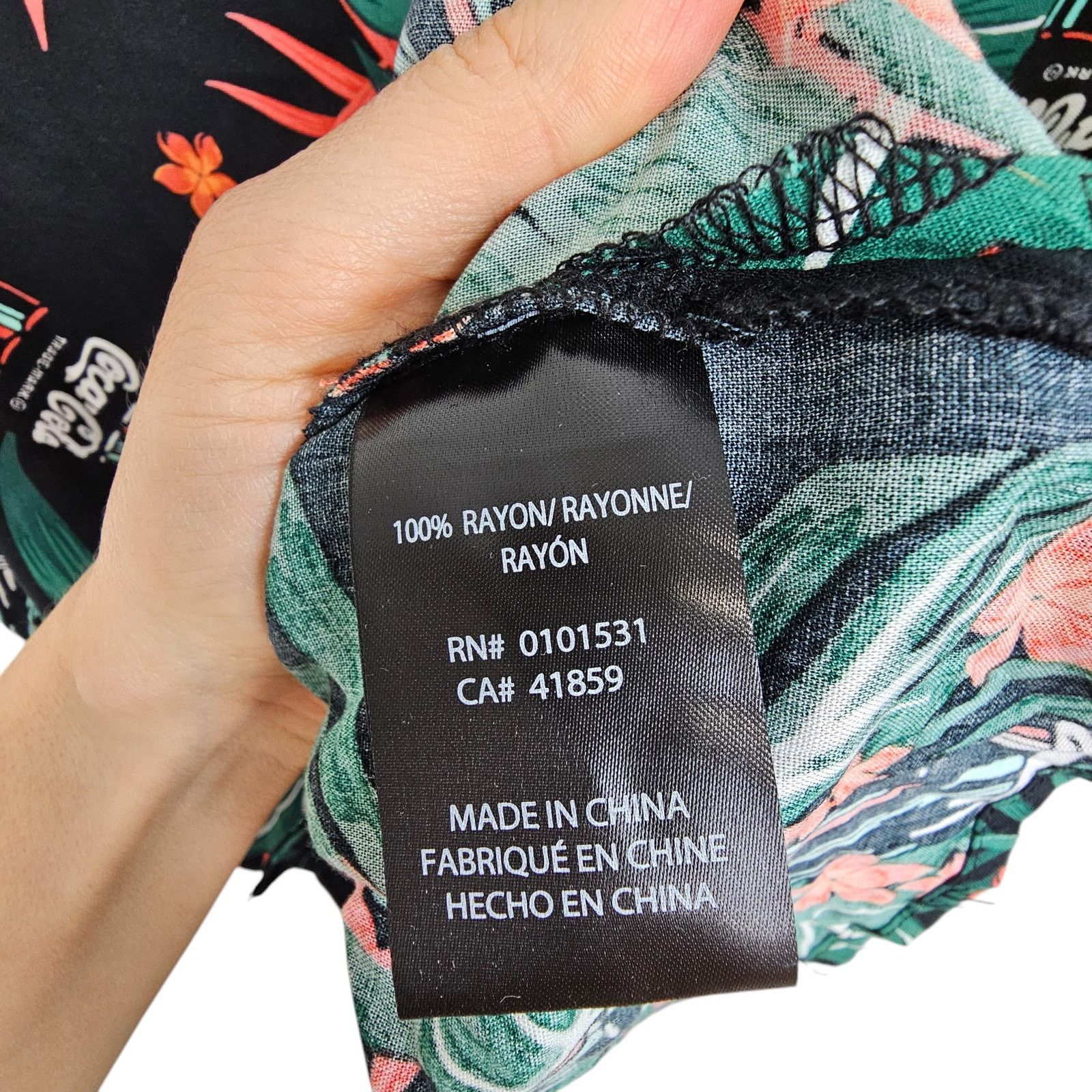 Coca Cola Coca Cola Mens Floral Shirt Hawaiian Sz S All Over Print Size S / US 4 / IT 40 - 8 Thumbnail