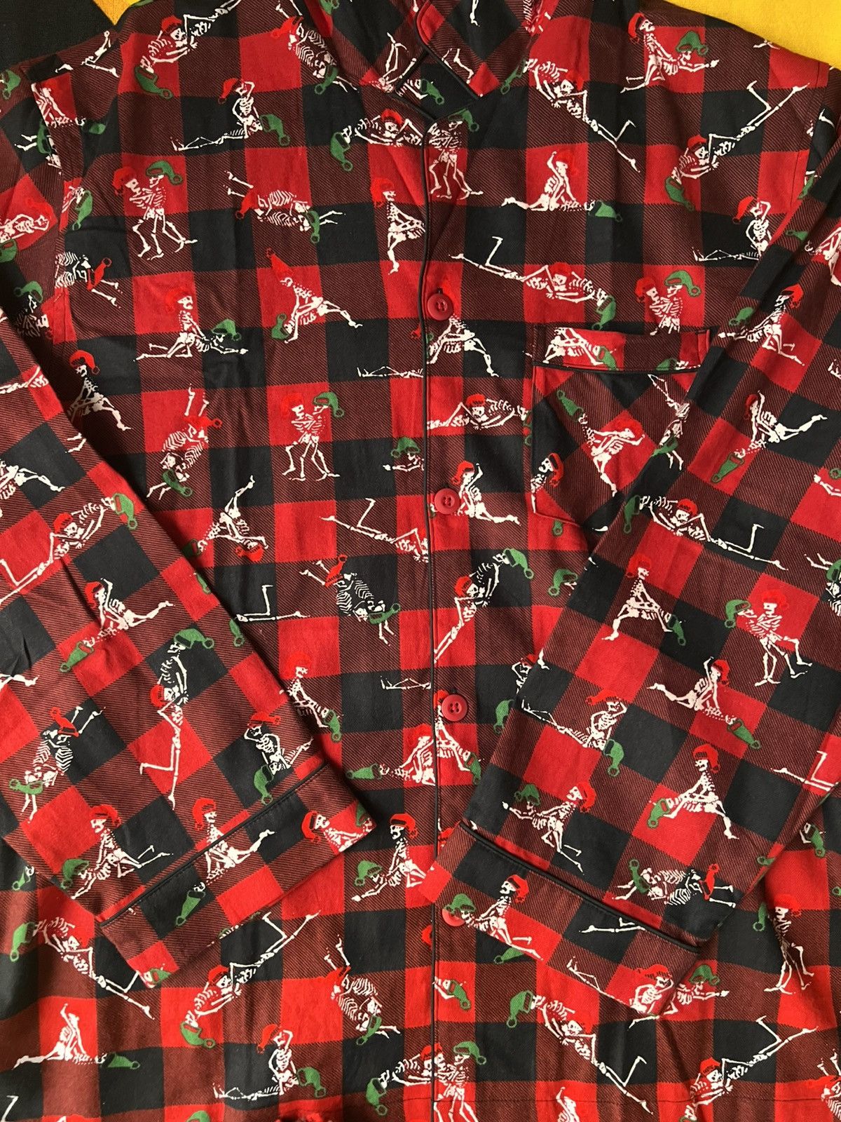 Supreme M - Supreme Holiday Pajama Set Red FW25 flannel shirt pant Size ONE SIZE - 8 Thumbnail