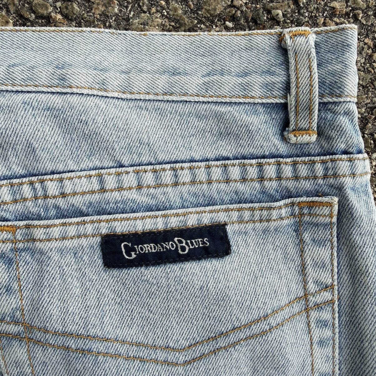 Giordano VINTAGE GIORDANO BLUE DENIM STRAIGHT FADED JEAN PANTS Size US 33 - 13 Thumbnail