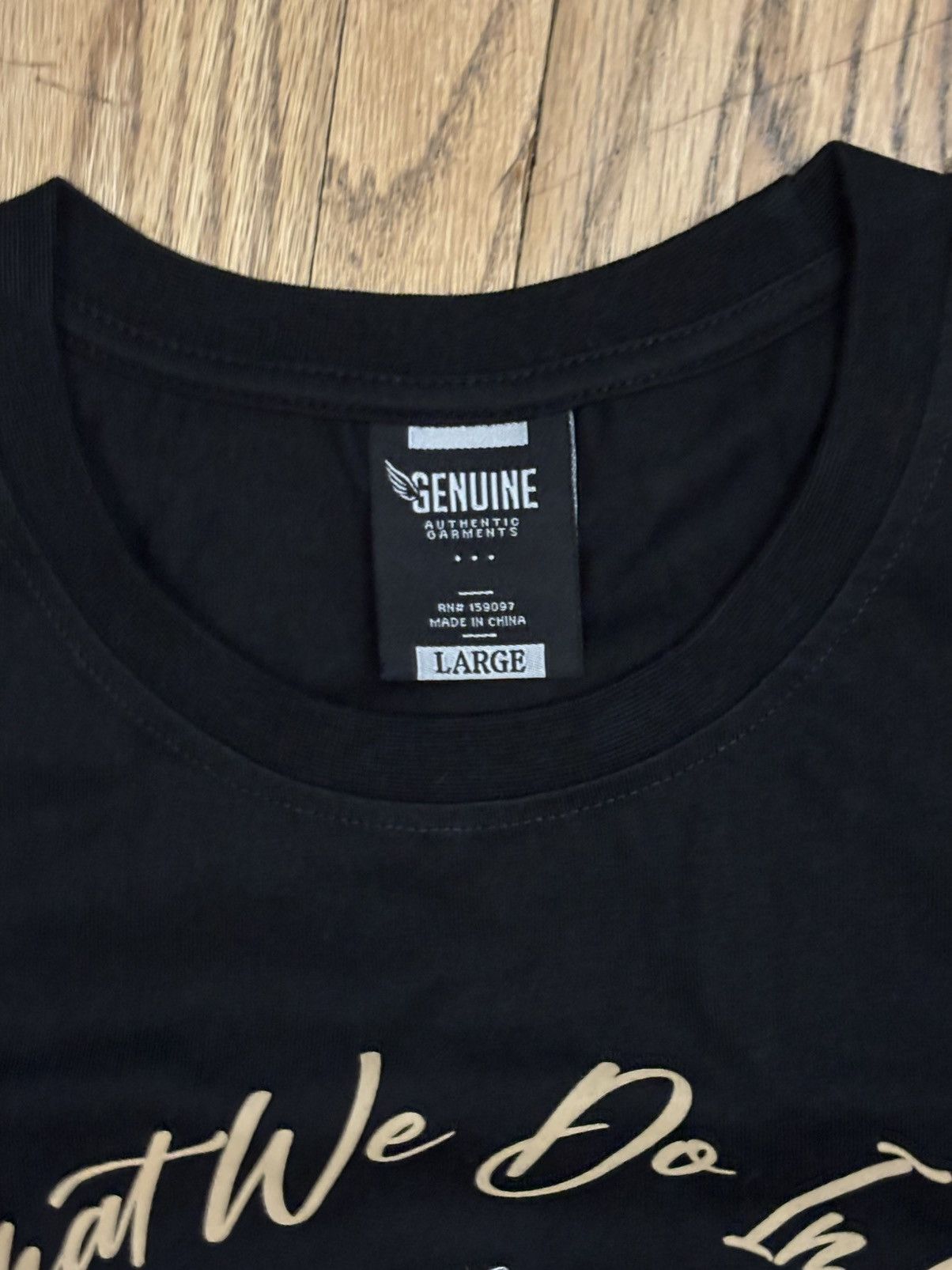Other Genuine Tshirt L “What We Do In Life” Size US L / EU 52-54 / 3 - 3 Thumbnail