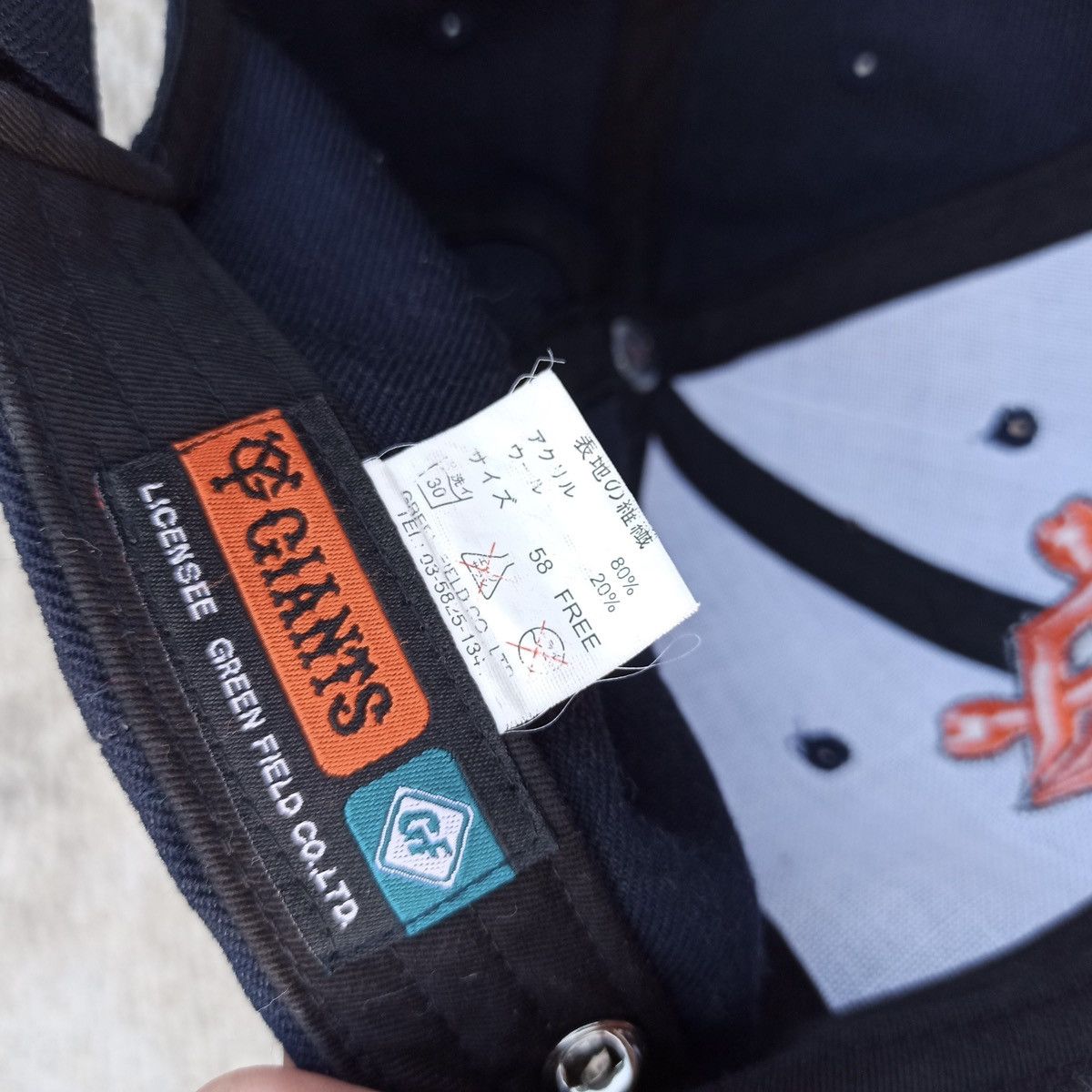 Vintage DS Vintage Yomiuri Giants Japanese Baseball Strap Back Hat Size ONE SIZE - 11 Thumbnail
