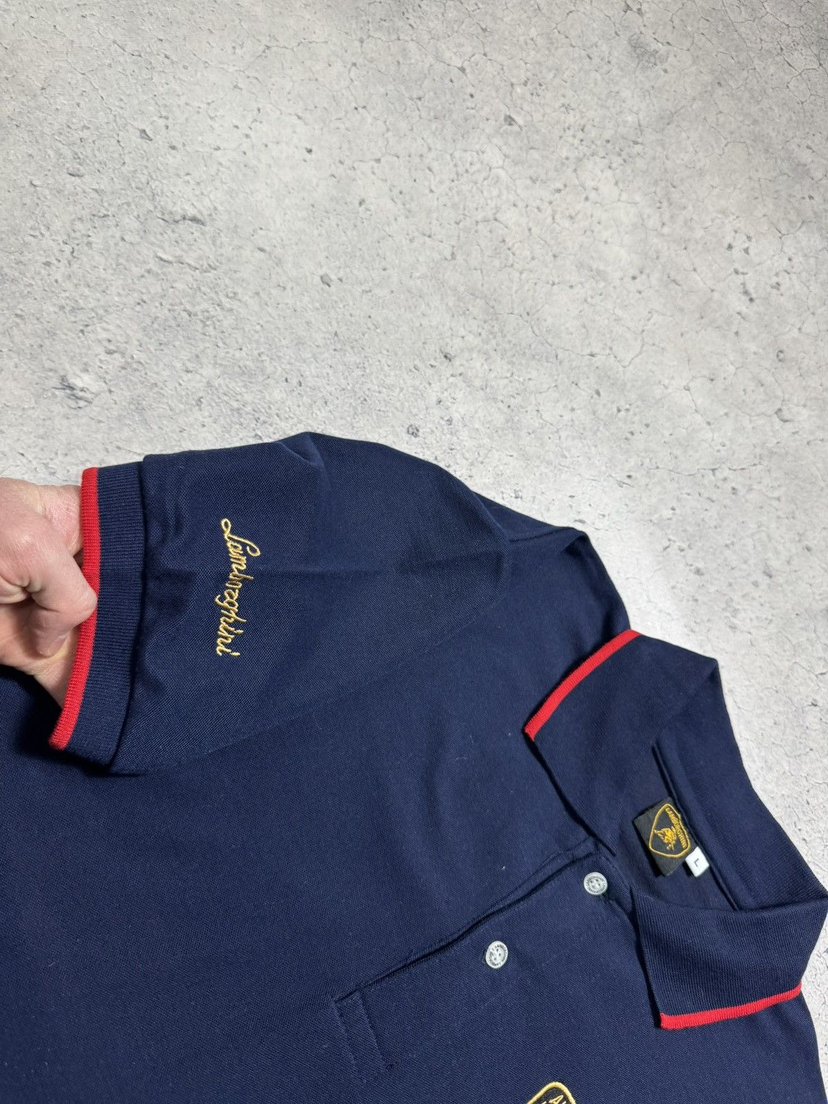 Lamborghini Lamborghini Racing Big Logo Polo Shirt Size L Size US L / EU 52-54 / 3 - 8 Thumbnail