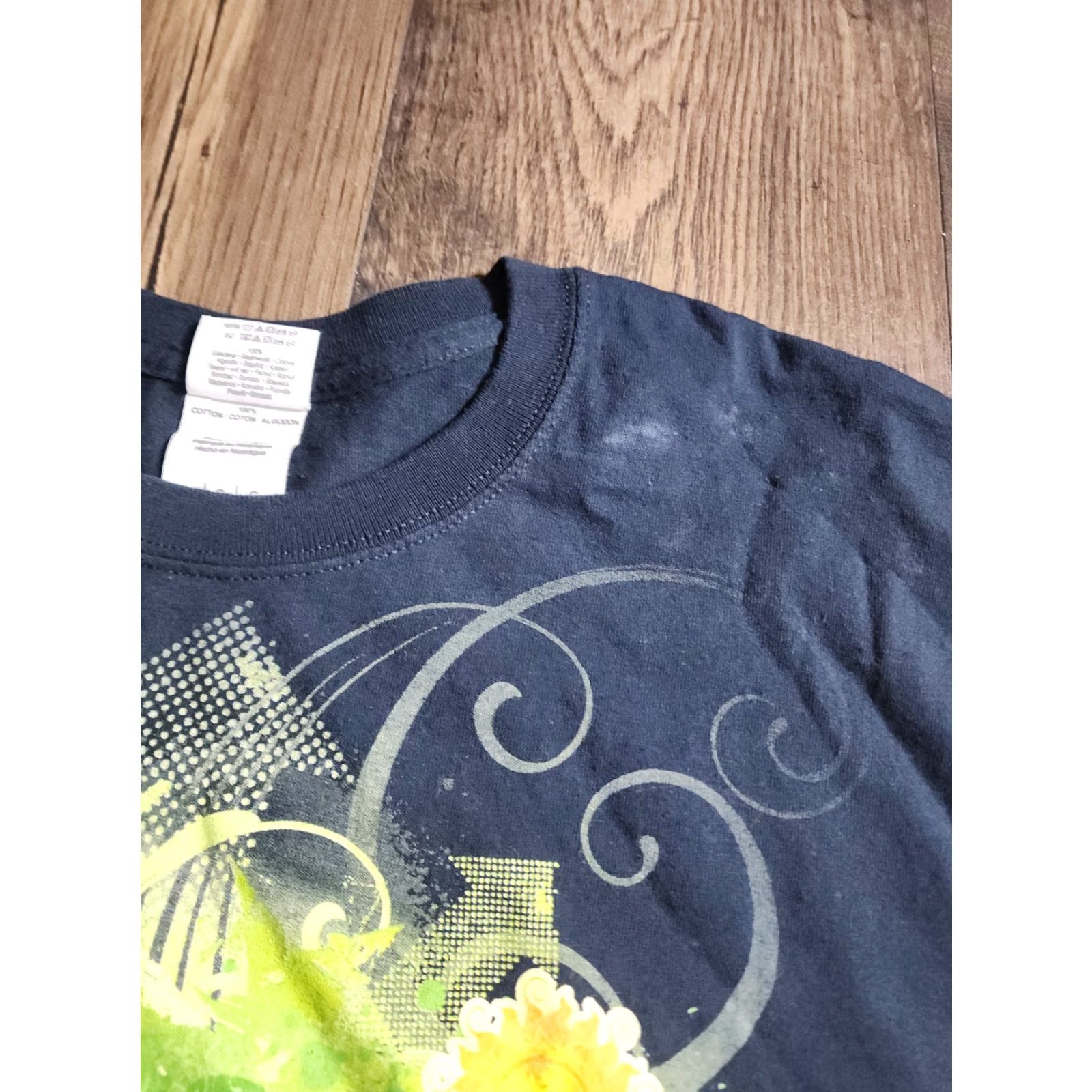 Gildan Mens L T Shirt Big Green Egg Grill Eggtoberfest Double Sided Blue Cotton Gildan Heavy Cotton Size US L / EU 52-54 / 3 - 4 Thumbnail