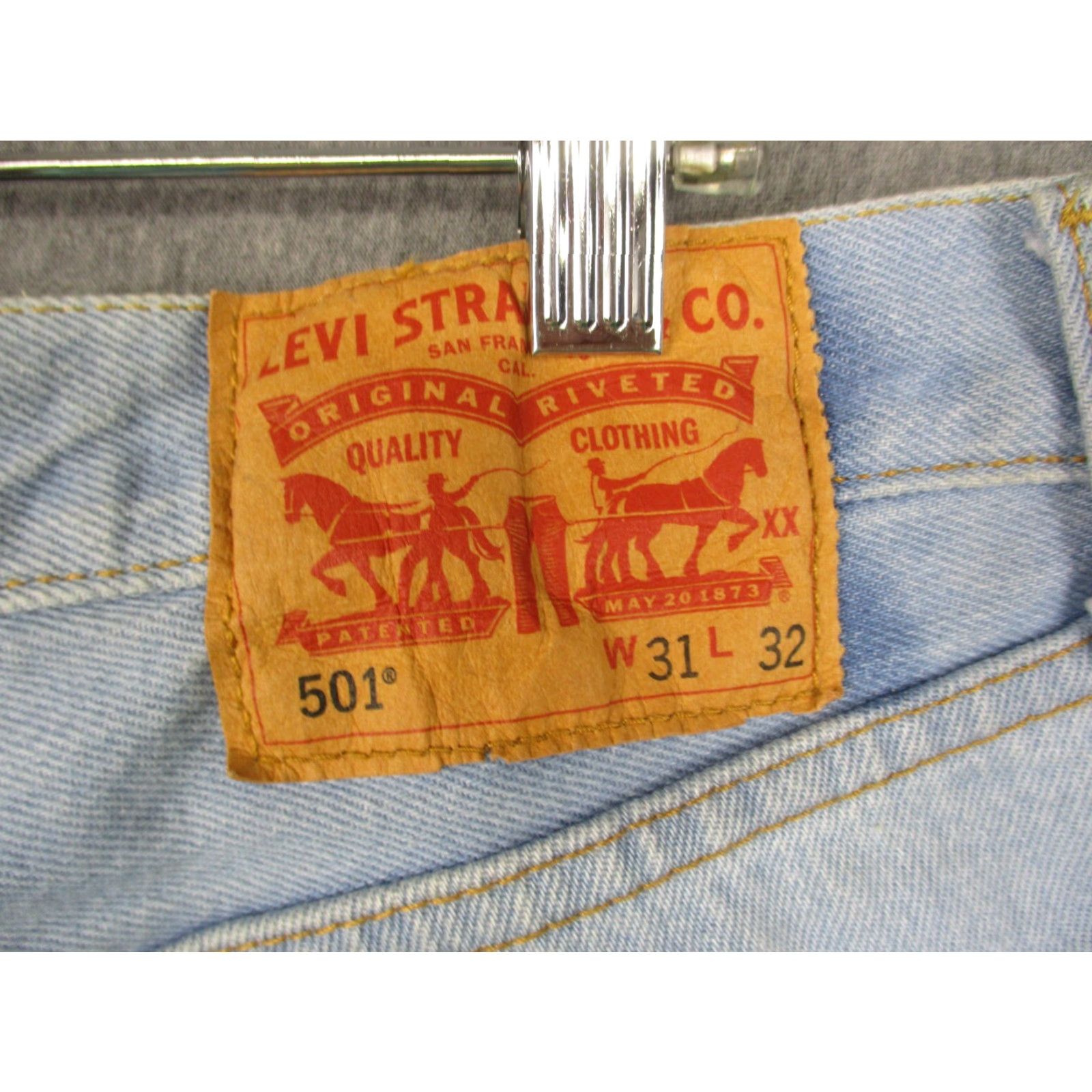 Levi's Levi's 501xx Button Fly Jeans 31x30 Men Straight Medium Wash Blue Denim Classic Fit Vintage No (adjusted order) Size US 30 / EU 46 - 3 Thumbnail