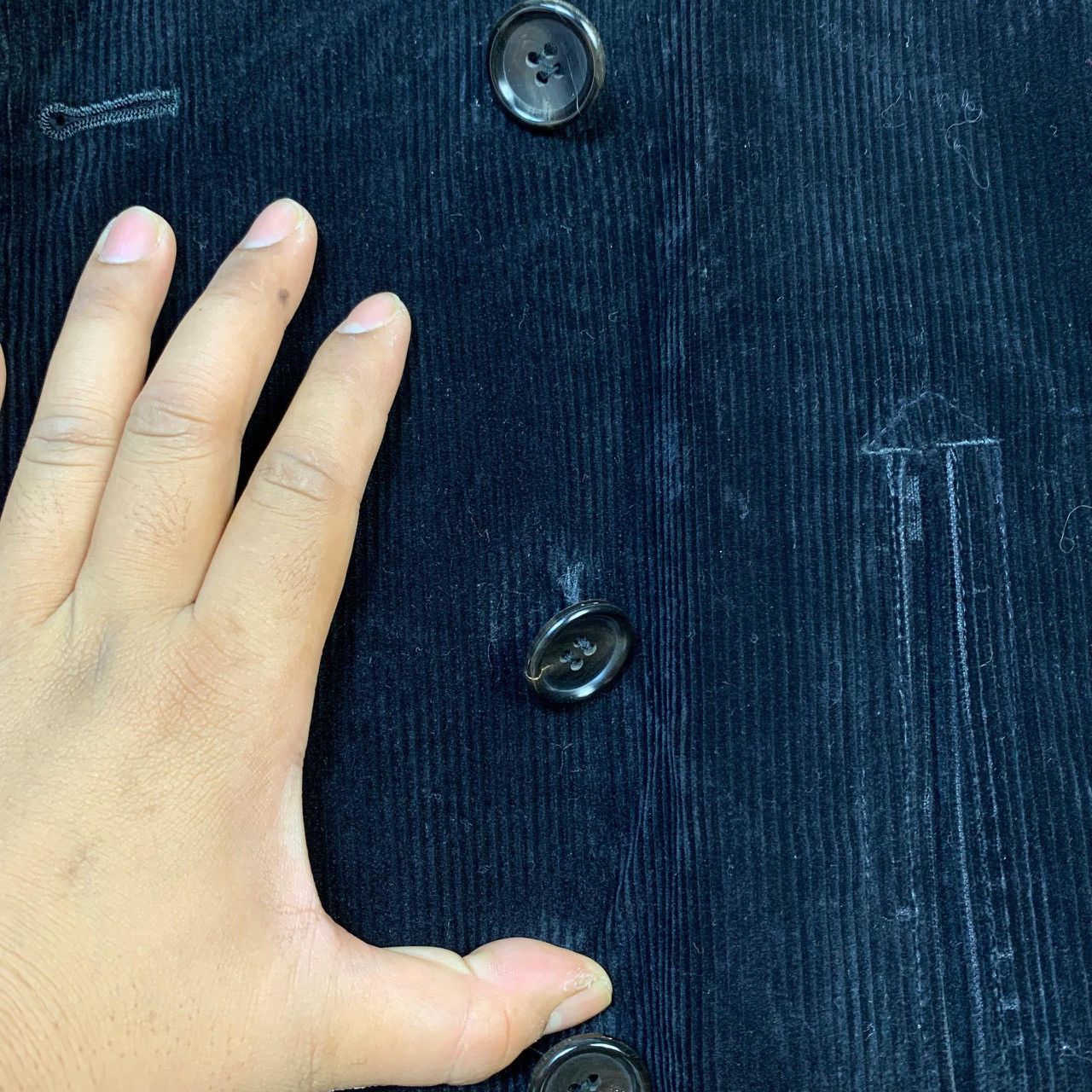 Comme des Garcons Vintage tricot COMME des GARCONS Black Corduroy Size US M / EU 48-50 / 2 - 15 Thumbnail