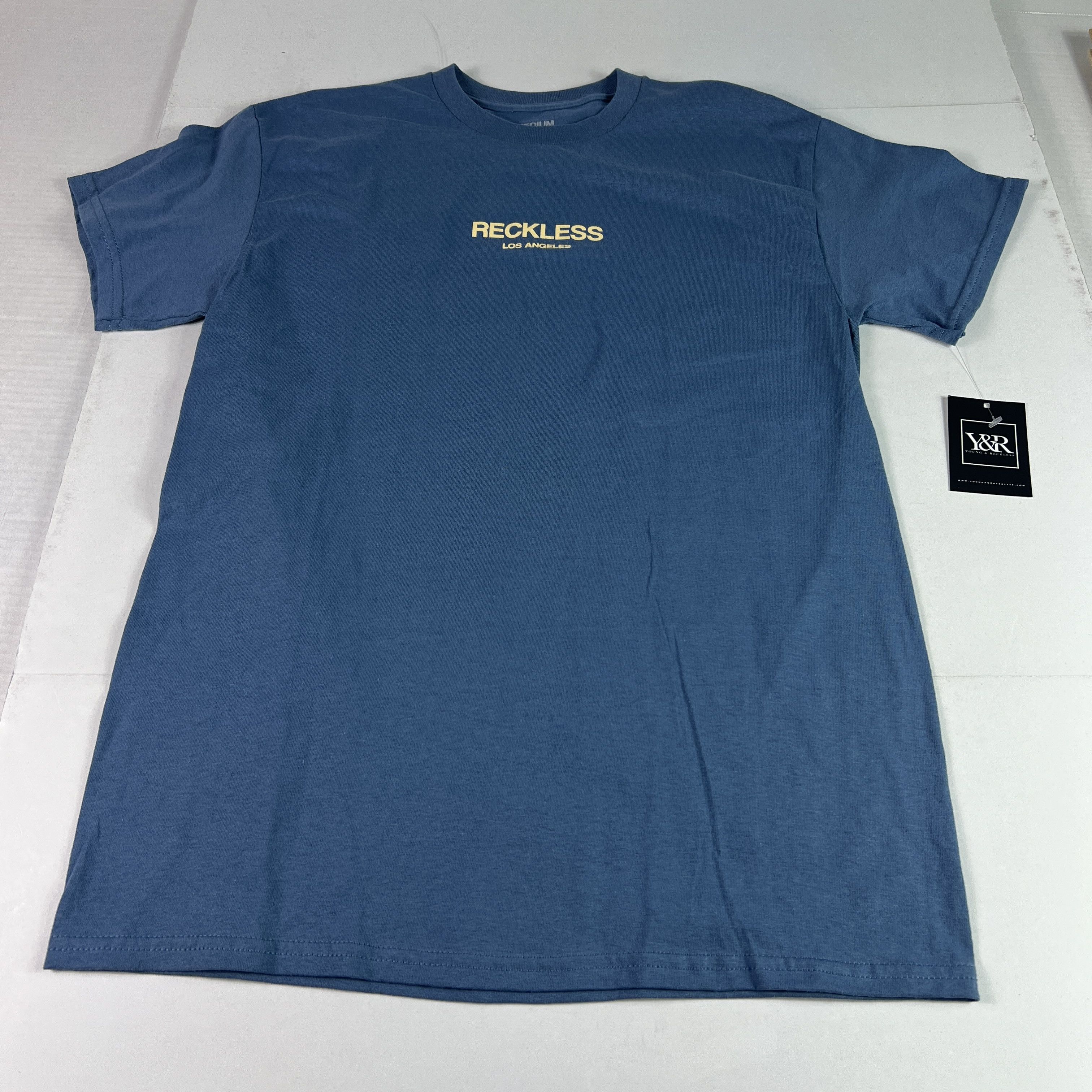 Young And Reckless YRLA Young & Reckless Shirt Blue Small Chest Logo Tee Size US M / EU 48-50 / 2 - 1 Thumbnail