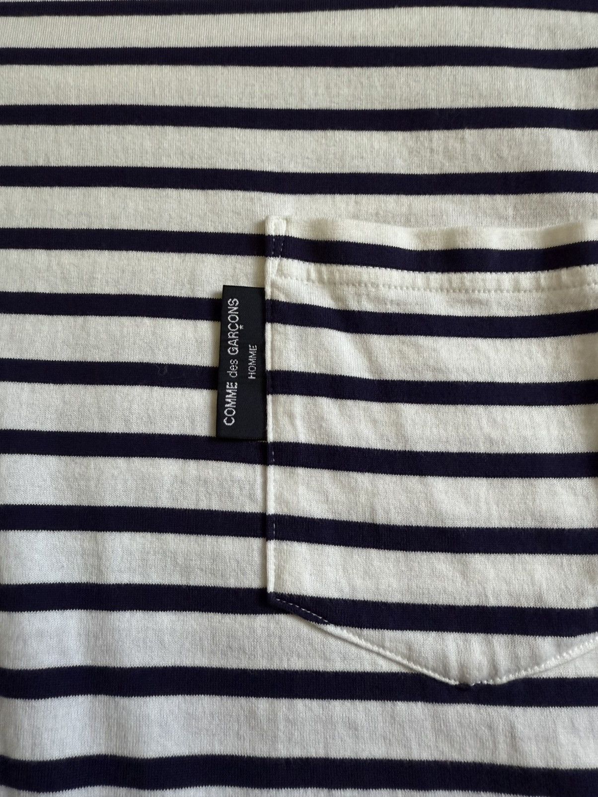 Comme des Garcons Comme Des Garcons Homme Long Sleeve Stripe T-Shirt (L) Size US L / EU 52-54 / 3 - 6 Thumbnail
