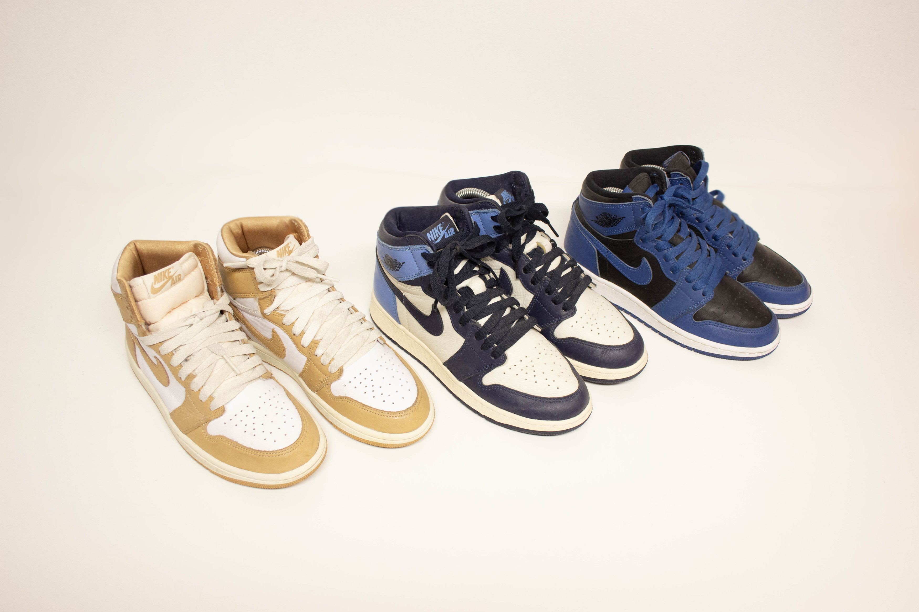 Jordan Brand Air Jordan 1 Hi Set | Dark Marine, Obsidian, Praline Size US 4.5 / IT 34.5 - 6 Thumbnail