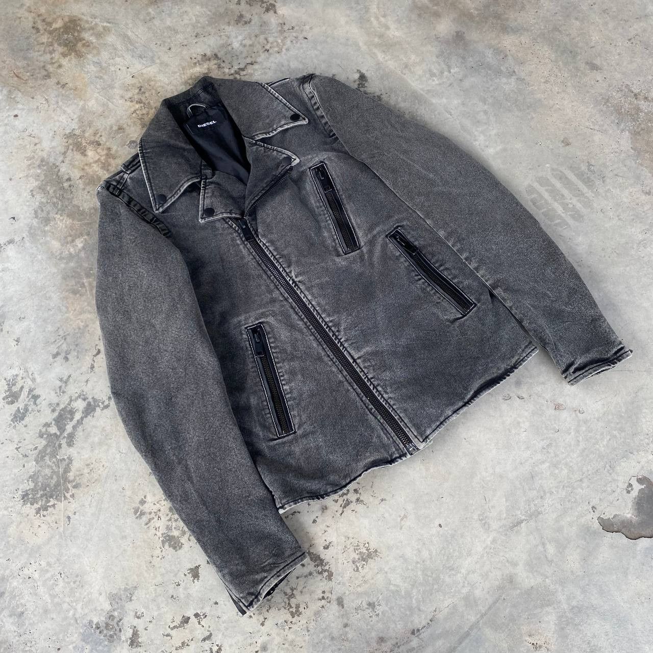 Diesel DIESEL BIKER JACKET FADED BLACK MEDIUM Size US M / EU 48-50 / 2 - 6 Thumbnail