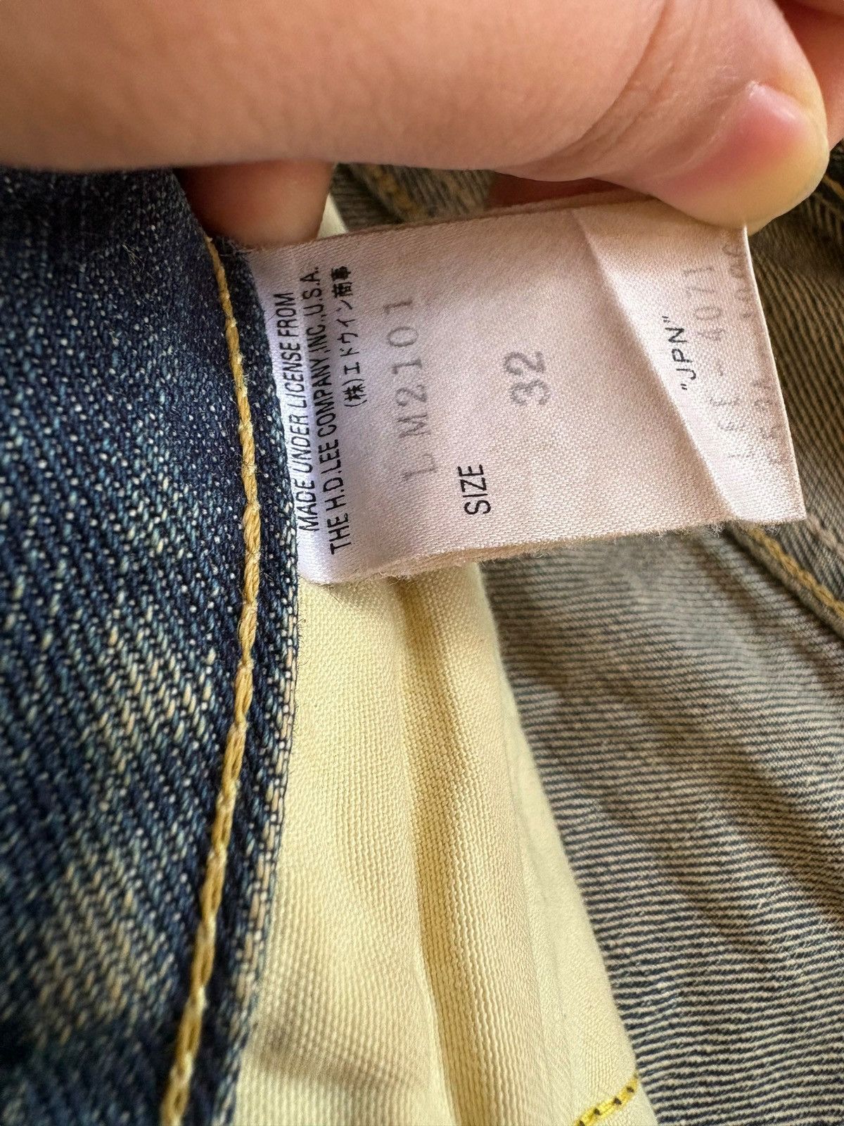 Lee Vintage Japanese Lee Riders Mud Wash Distress Baggy Jeans Size US 34 / EU 50 - 10 Thumbnail