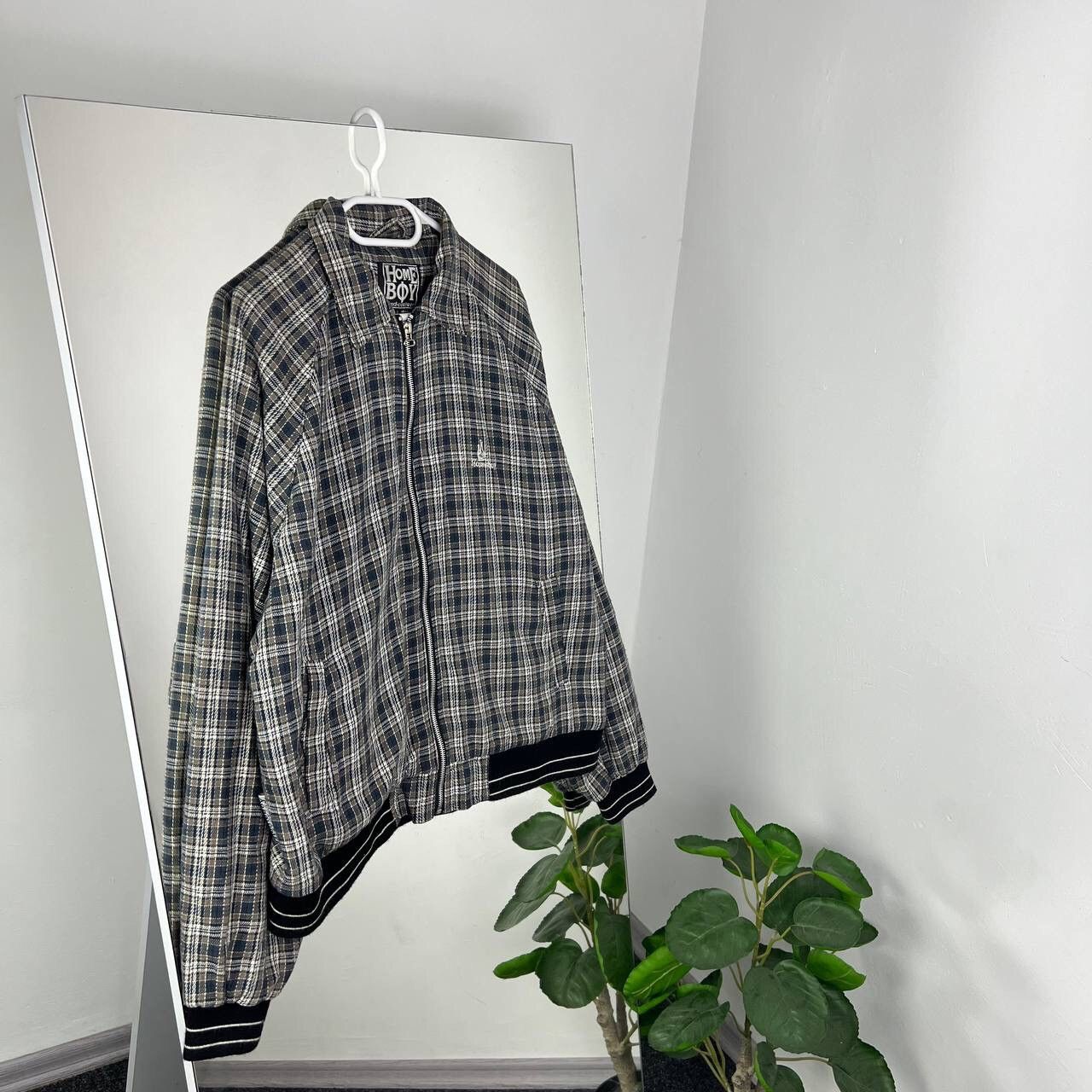 HOMME BOY CO. Home Boy Vintage Y2k Jacket Checkered Nova Check Size US L / EU 52-54 / 3 - 1 Thumbnail
