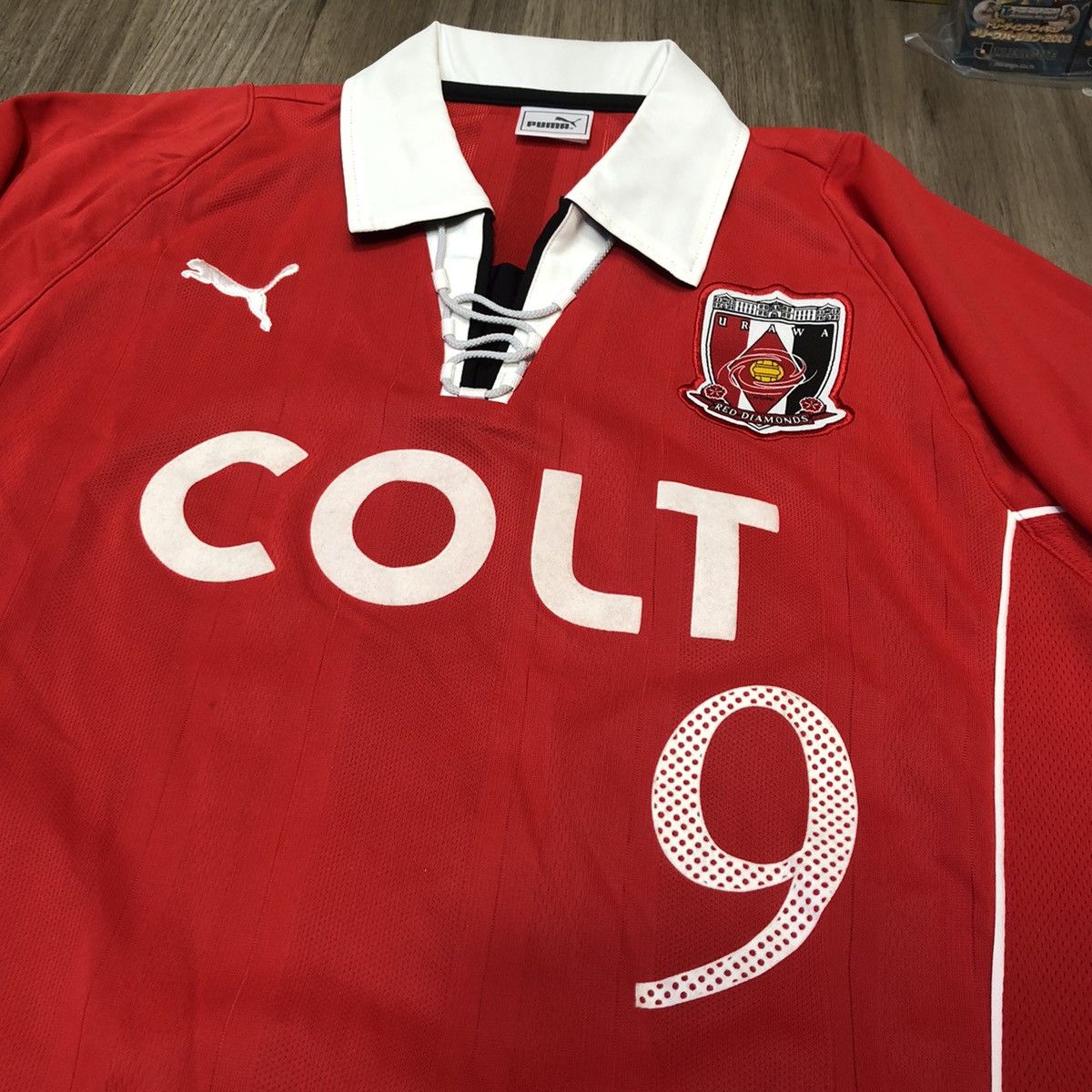 Puma × Vintage Urawa reds 2003 vintage home shirt #9 Nagai Size US L / EU 52-54 / 3 - 3 Thumbnail