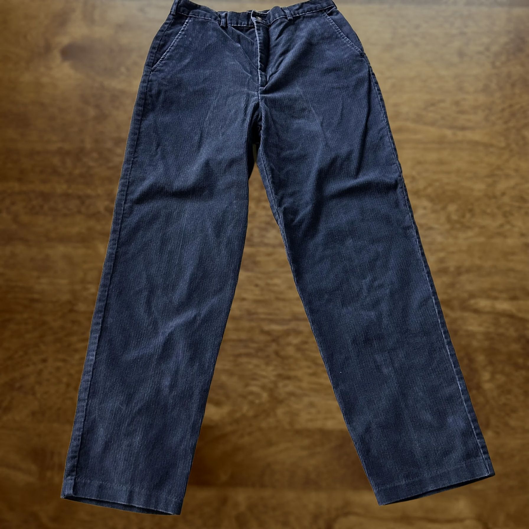 Haggar Haggar Pants Mens 34x32 Blue Corduroy Chino Regular Fit Straight Leg Casual Size US 34 / EU 50 - 1 Thumbnail