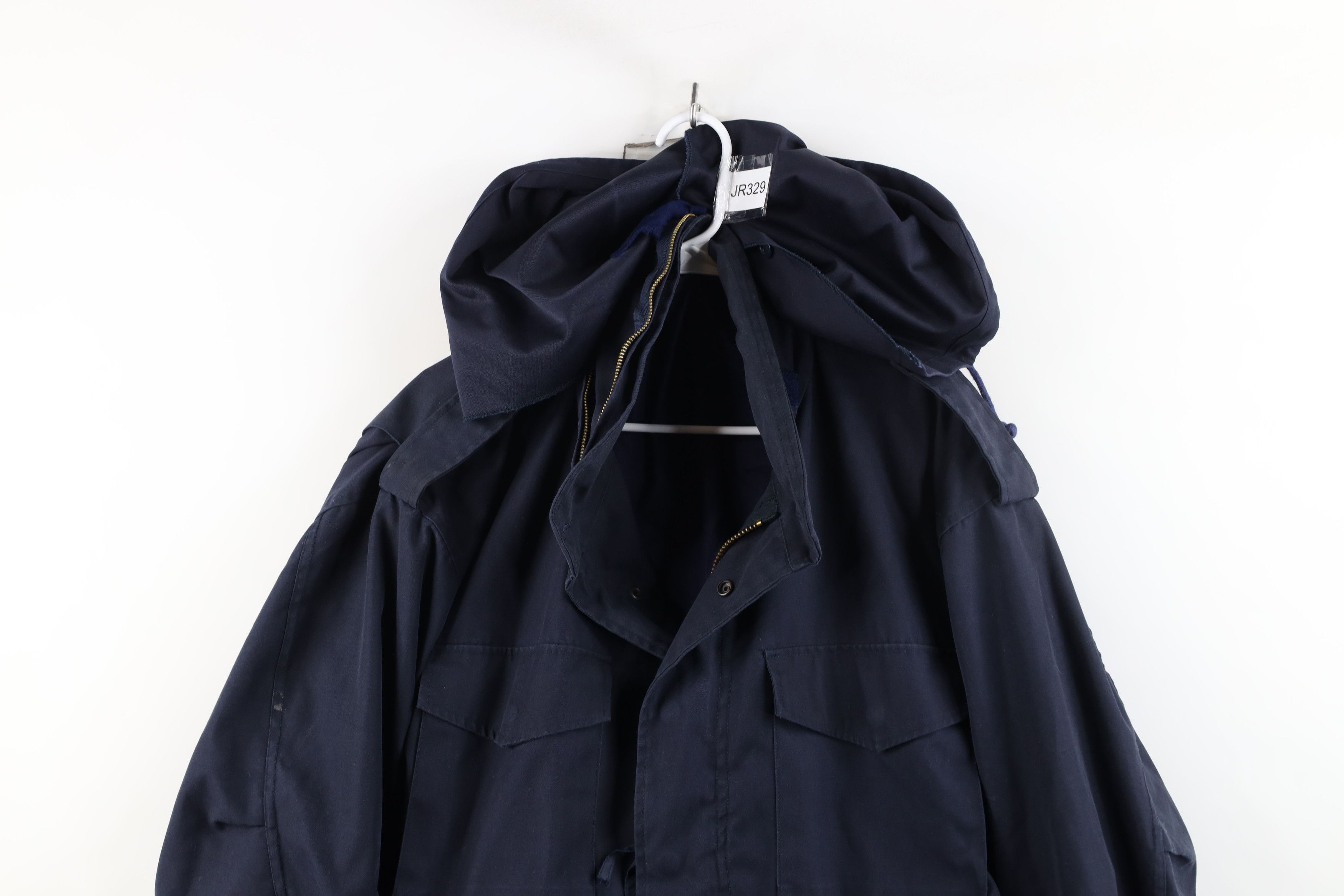 Vintage Vintage 90s German Military Hooded Parka Jacket Coat Blue Size US XL / EU 56 / 4 - 2 Thumbnail