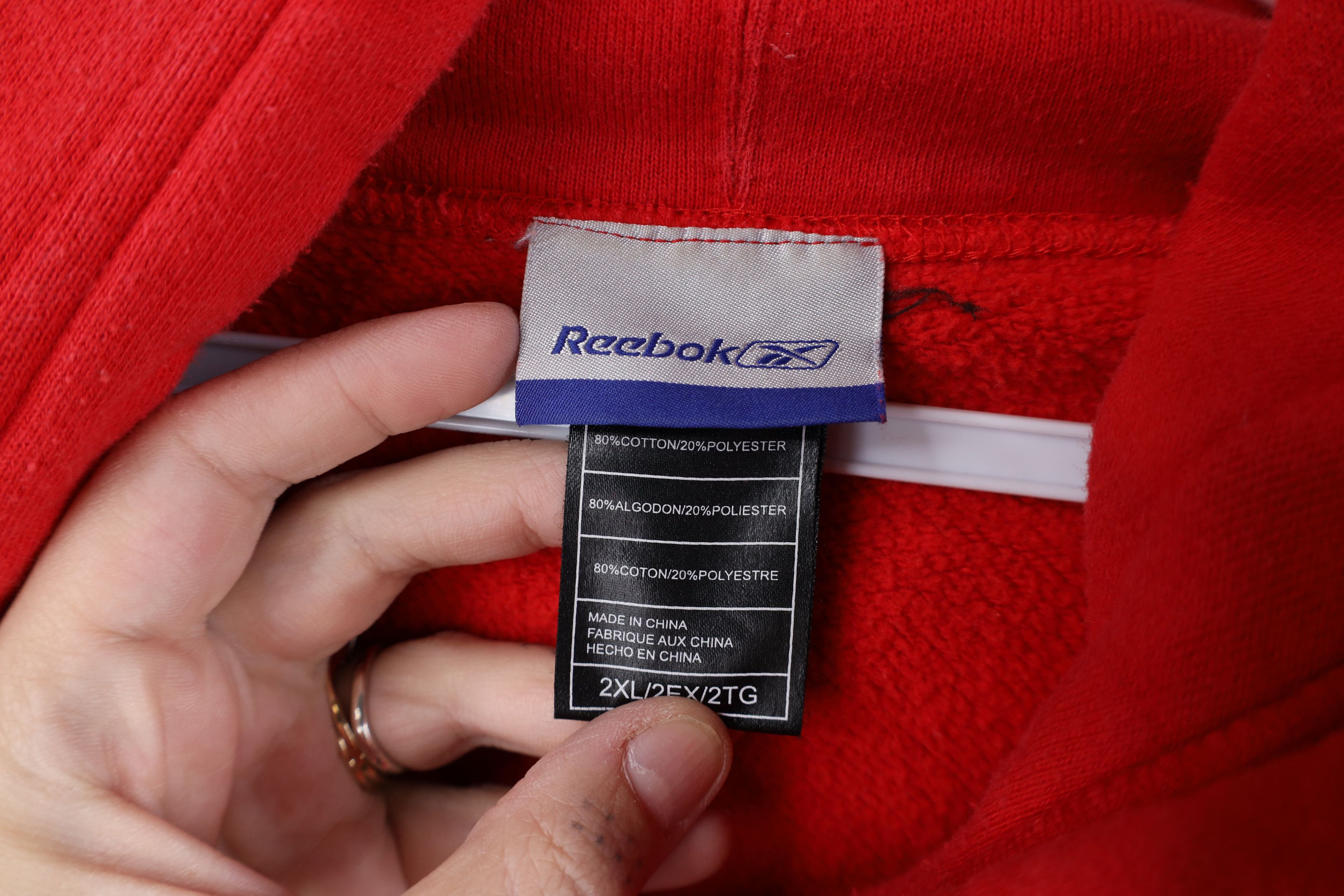 Reebok Vintage Reebok Washington Capitals Hockey Hoodie Sweatshirt Size US XXL / EU 58 / 5 - 11 Thumbnail