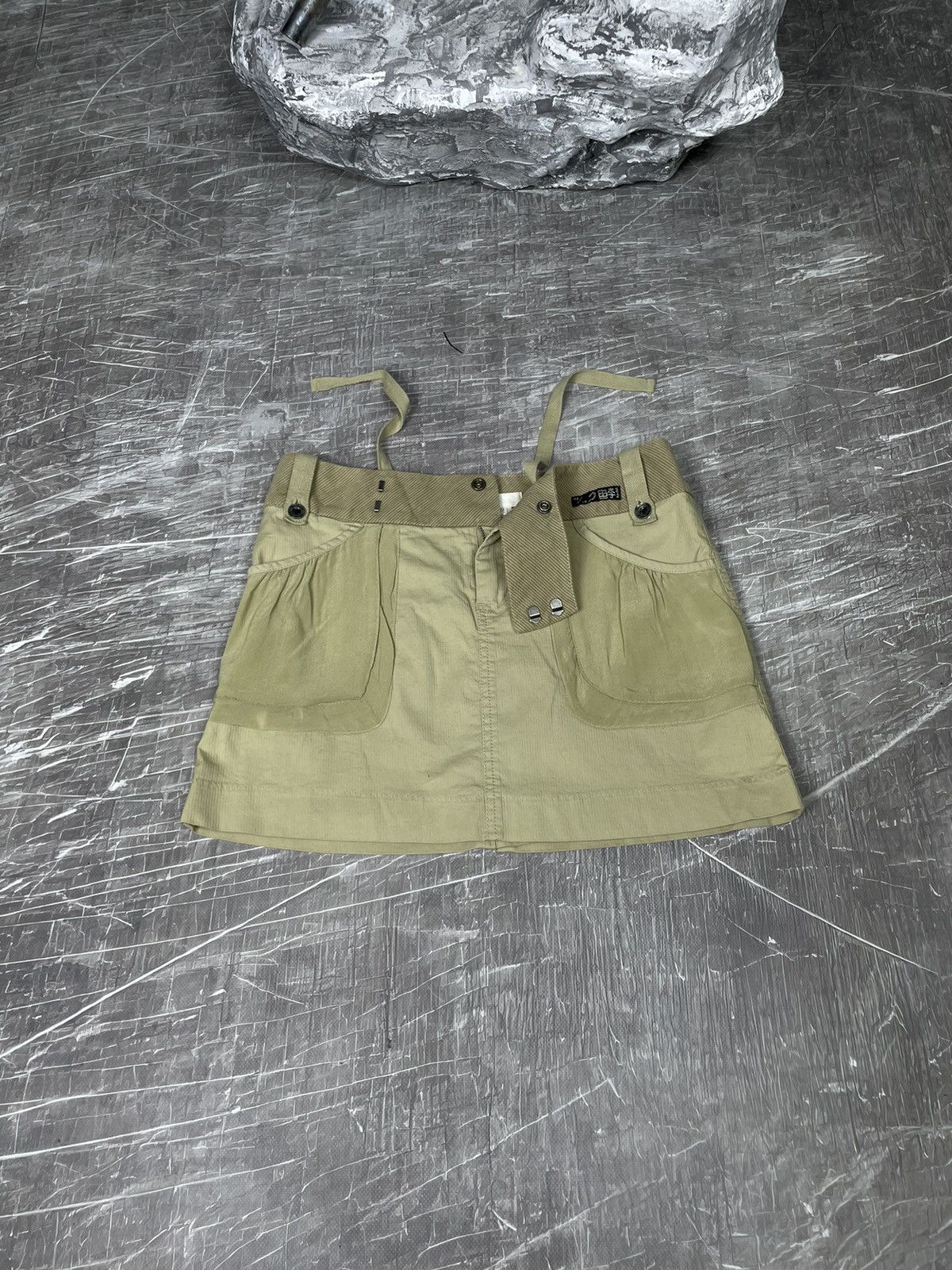 Diesel × Japanese Brand Diesel Vintage Y2K Japanese Style Silk Pocket Mini Skirt Size 27" / US 4 / IT 40 - 1 Thumbnail