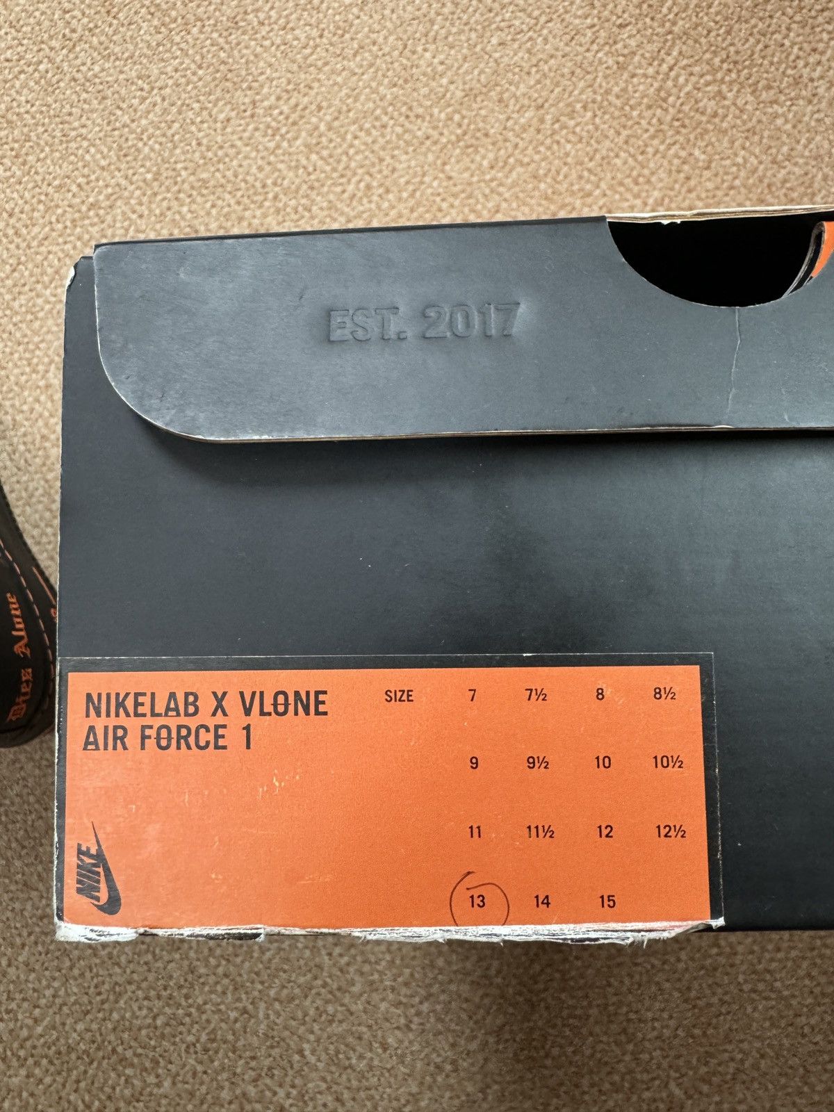 A$AP Rocky × Nike × Vlone Nike Vlone Air Force 1 | US13/EU47.5 Size US 13 / EU 46 - 14 Thumbnail