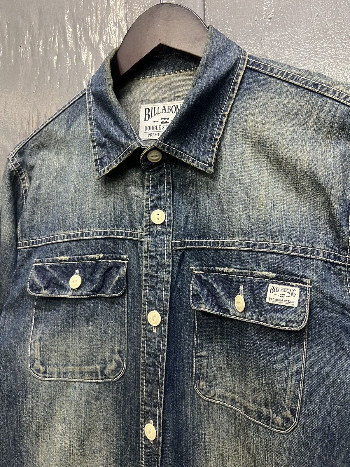 Billabong Billabong Cotton Denim Shirt Longsleeve Size US L / EU 52-54 / 3 - 5 Thumbnail