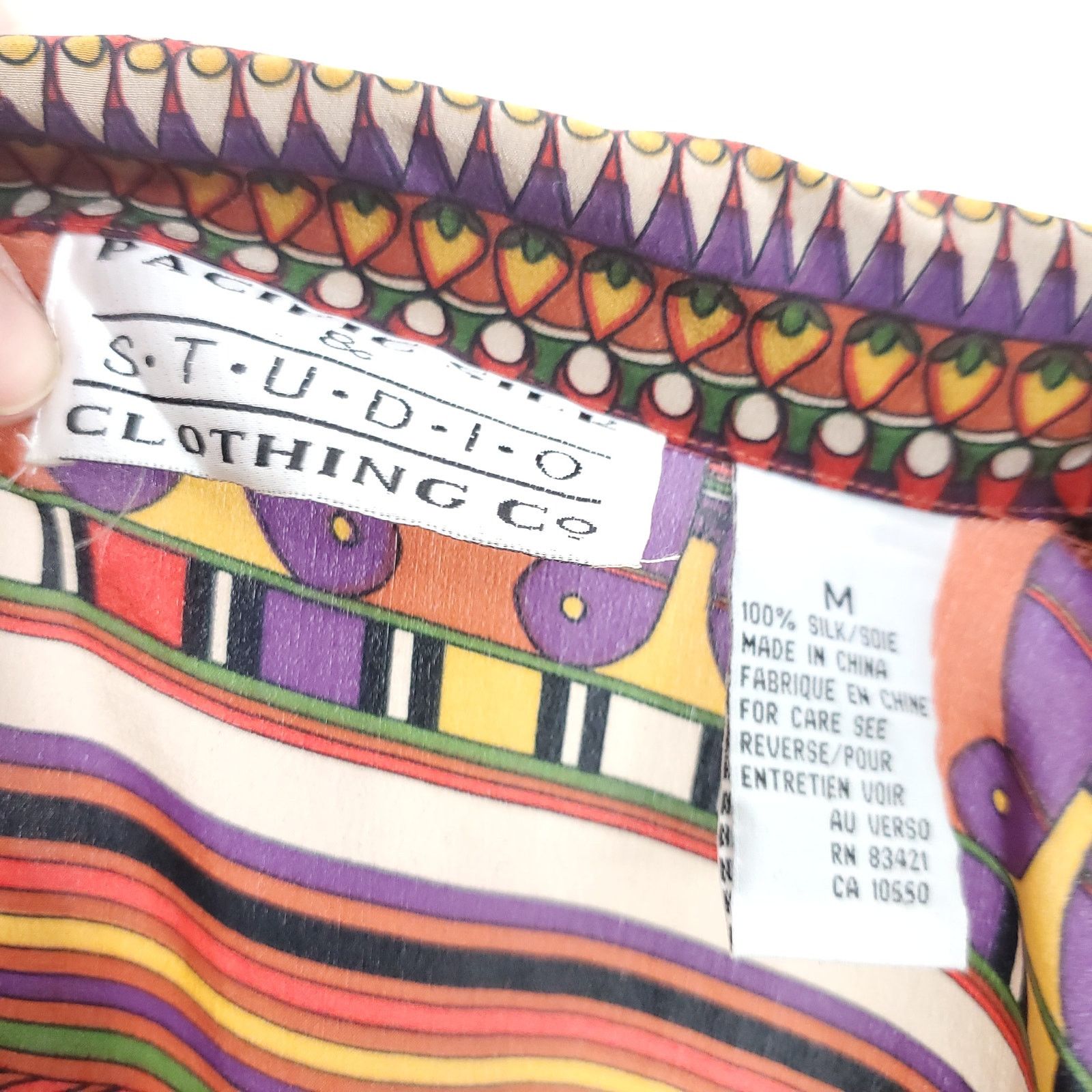 Other Vintage Silk Collared Sleeveless Top Egyptian 90s Pockets M Size M / US 6-8 / IT 42-44 - 7 Thumbnail