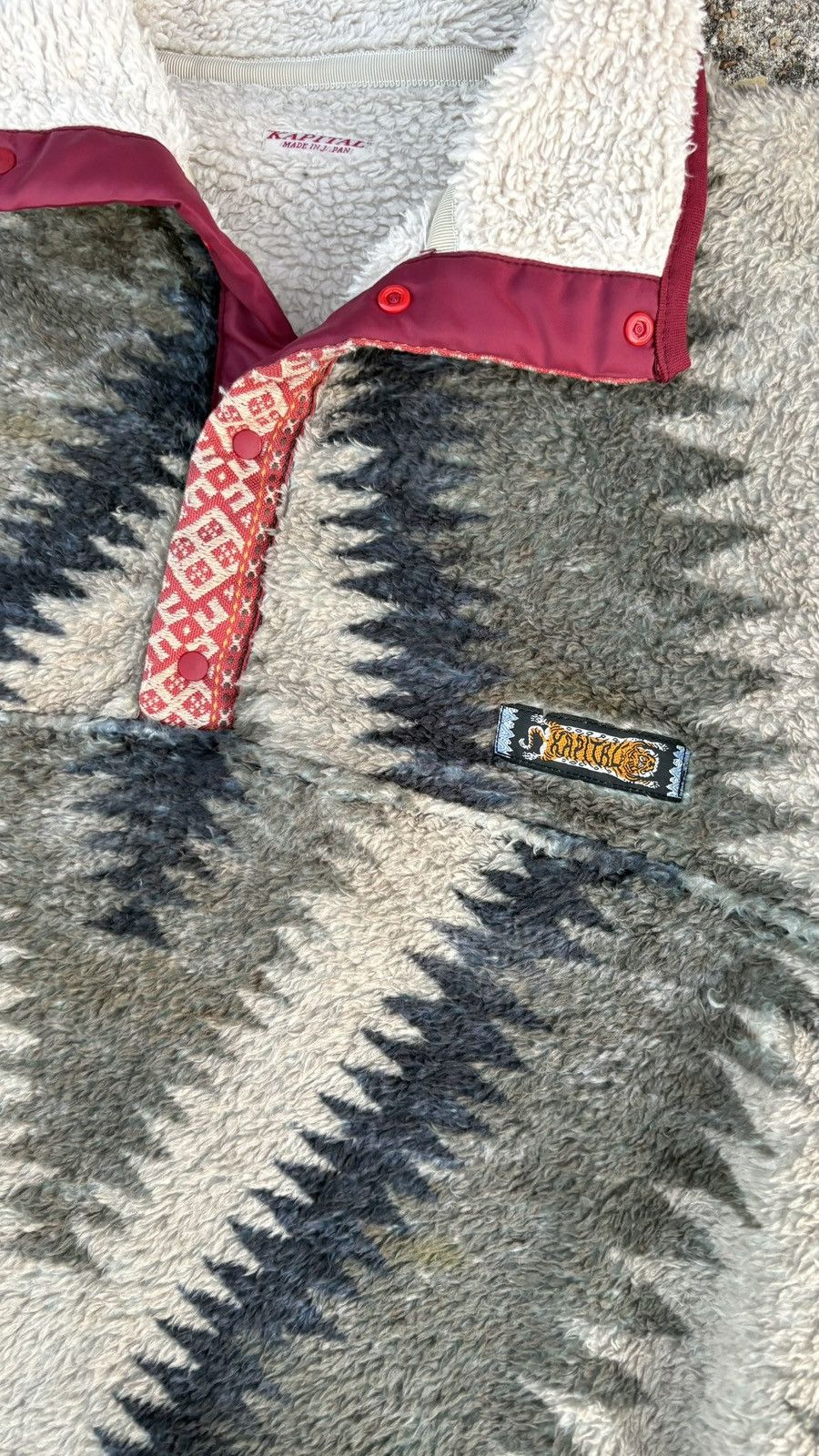 Kapital 2022 Fall/Winter Kapital Thunder Virgin Mary Pattern Fleece Size US L / EU 52-54 / 3 - 4 Thumbnail