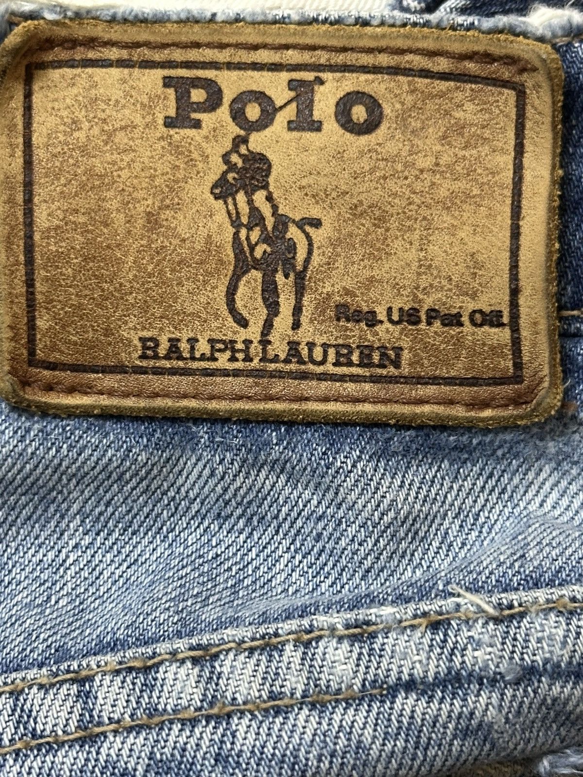 Polo Ralph Lauren Vintage Polo Ralph Lauren Light Wash Distressed Loose Jeans Size US 28 / EU 44 - 9 Thumbnail