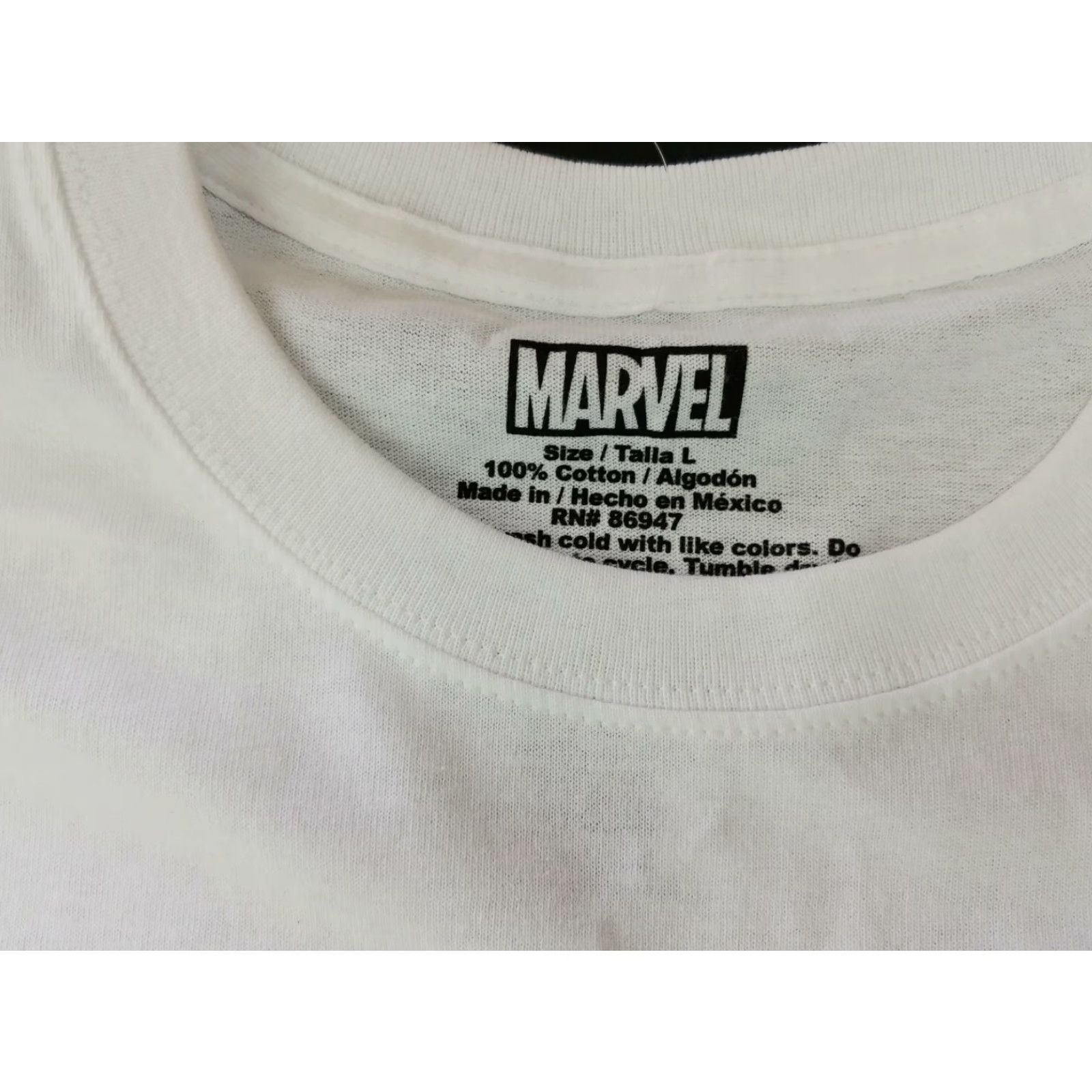 Vintage Captain America Shirt Men Large White Graphic Comics Book Print Marvel Size US L / EU 52-54 / 3 - 6 Thumbnail