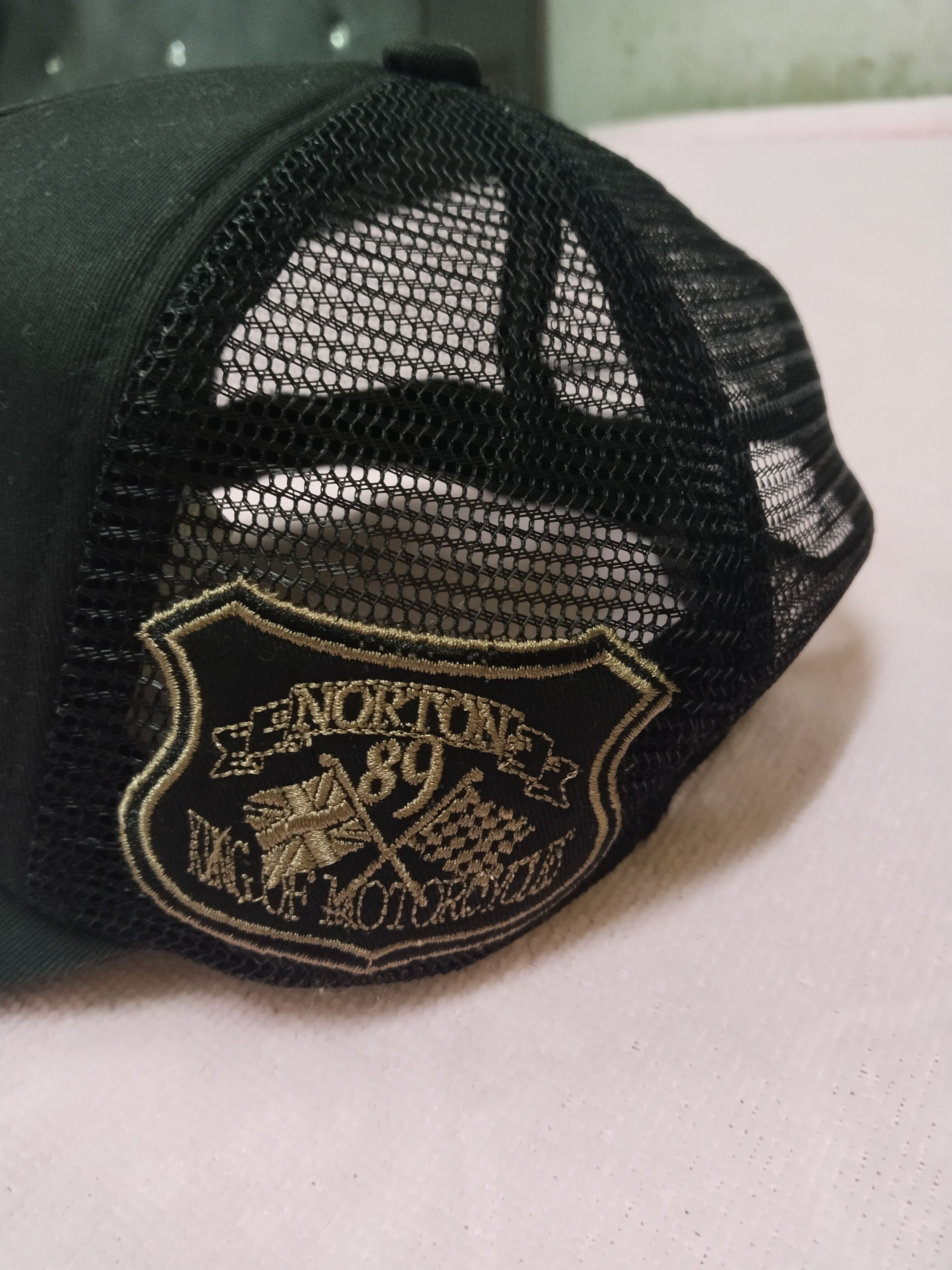 Japanese Brand VINTAGE NORTON MOTORCYCLE TRUCKER CAP Size ONE SIZE - 4 Thumbnail