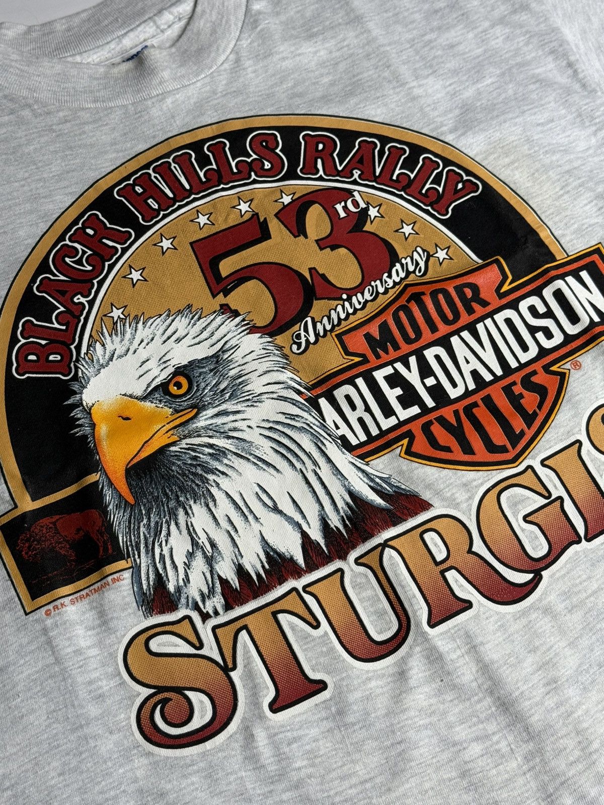 Harley Davidson VINTAGE 1993 SS Harley Davidson Tee "Grey" [L] DEADSTOCK Size US L / EU 52-54 / 3 - 3 Thumbnail