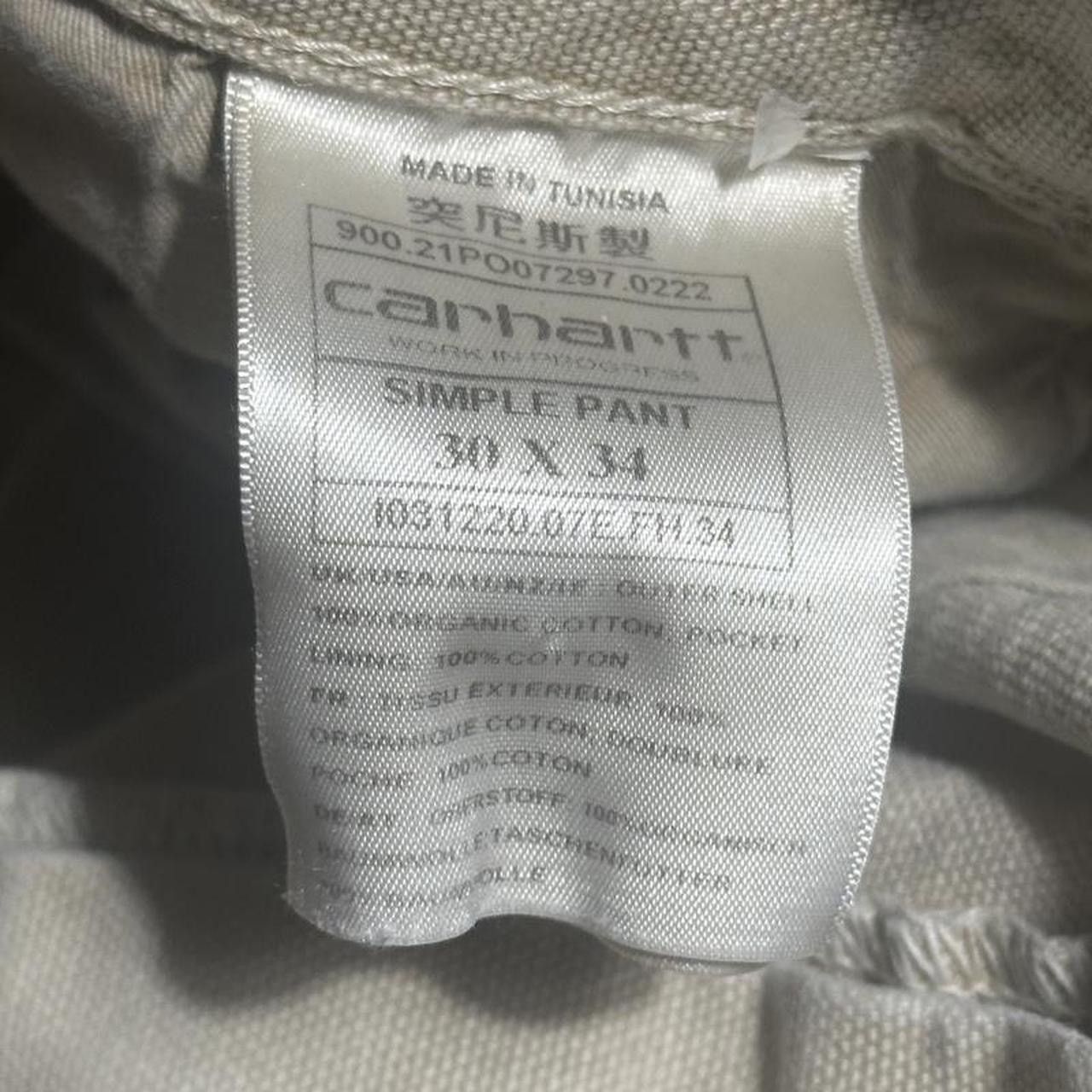 Carhartt Wip Carhartt WIP Work in Progress Beige Simple Pants 30 x 31 Size US 30 / EU 46 - 6 Thumbnail