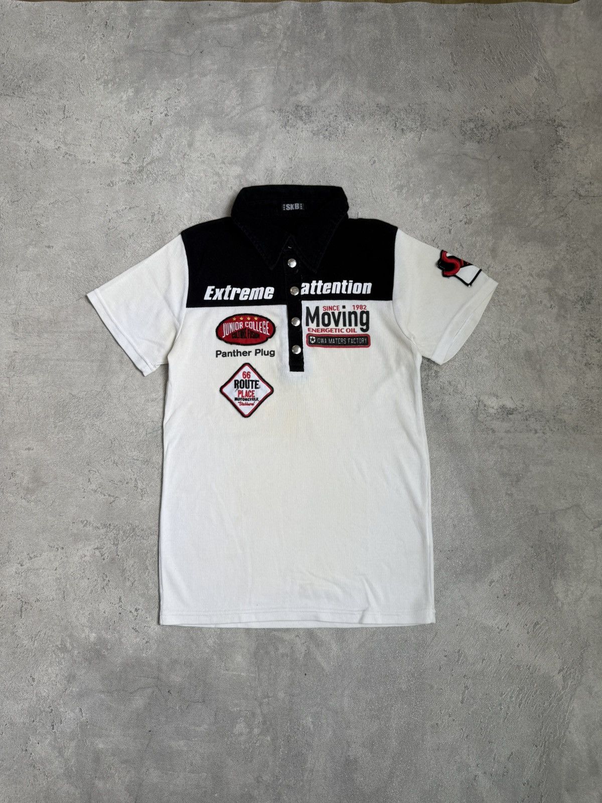Y2k Skb poem polo shirt