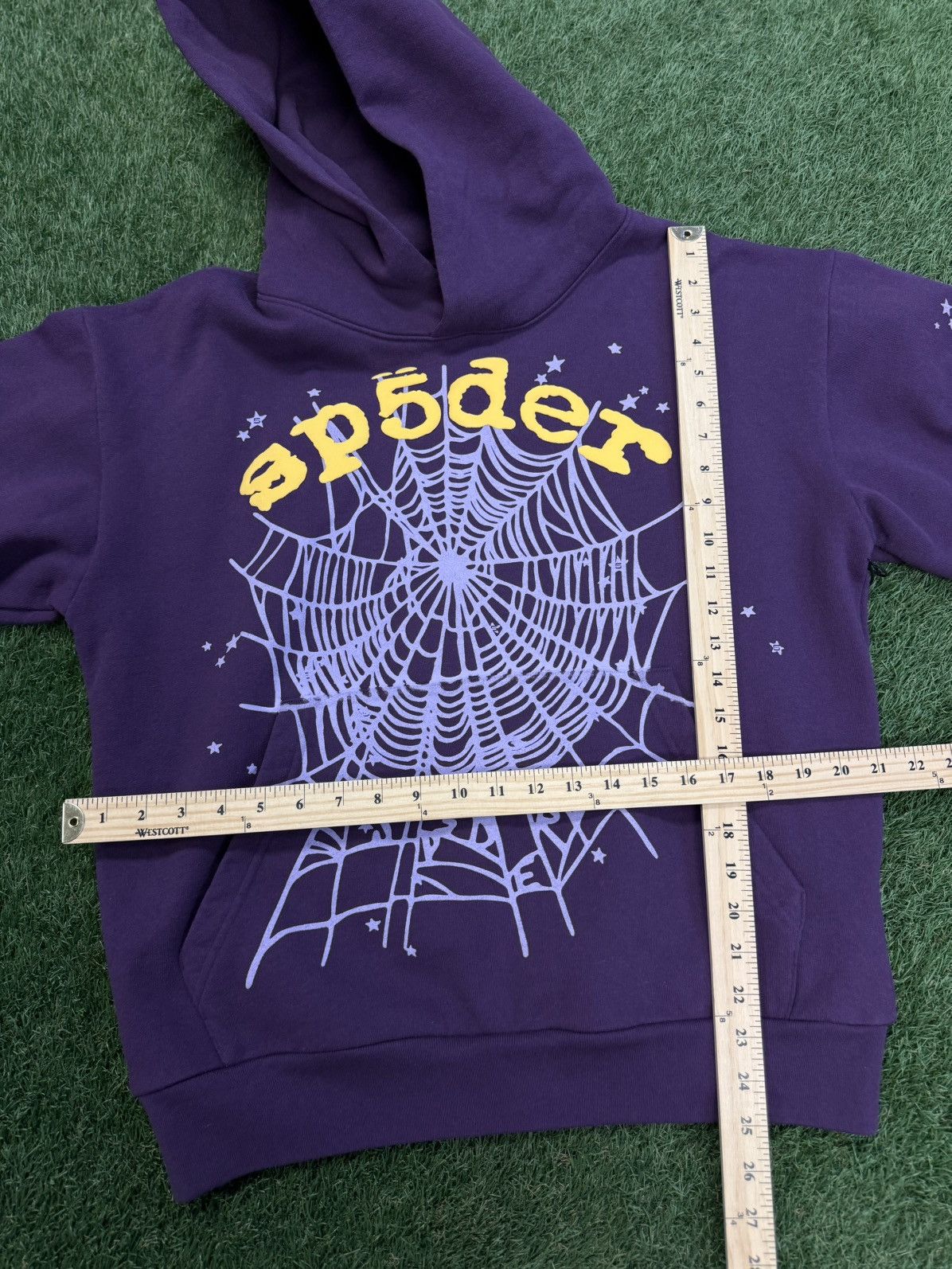 Sp5der Sp5der WorldWide Purple Yellow Hoodie Size M (NEW) Size US M / EU 48-50 / 2 - 8 Thumbnail
