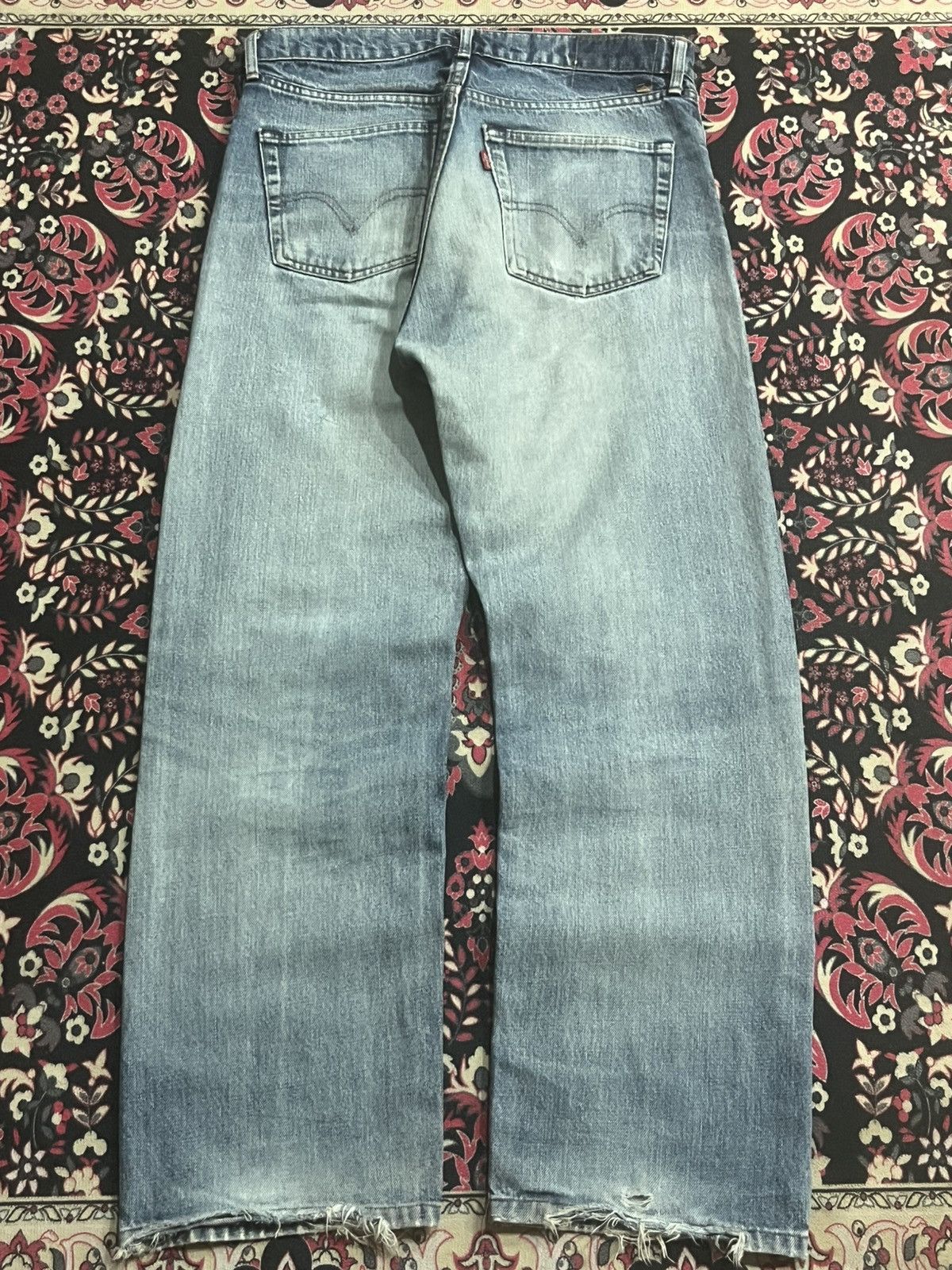 Levi's Vintage Y2K Levi’s 509 Blue Faded Washed Distressed Jeans Size US 32 / EU 48 - 2 Thumbnail