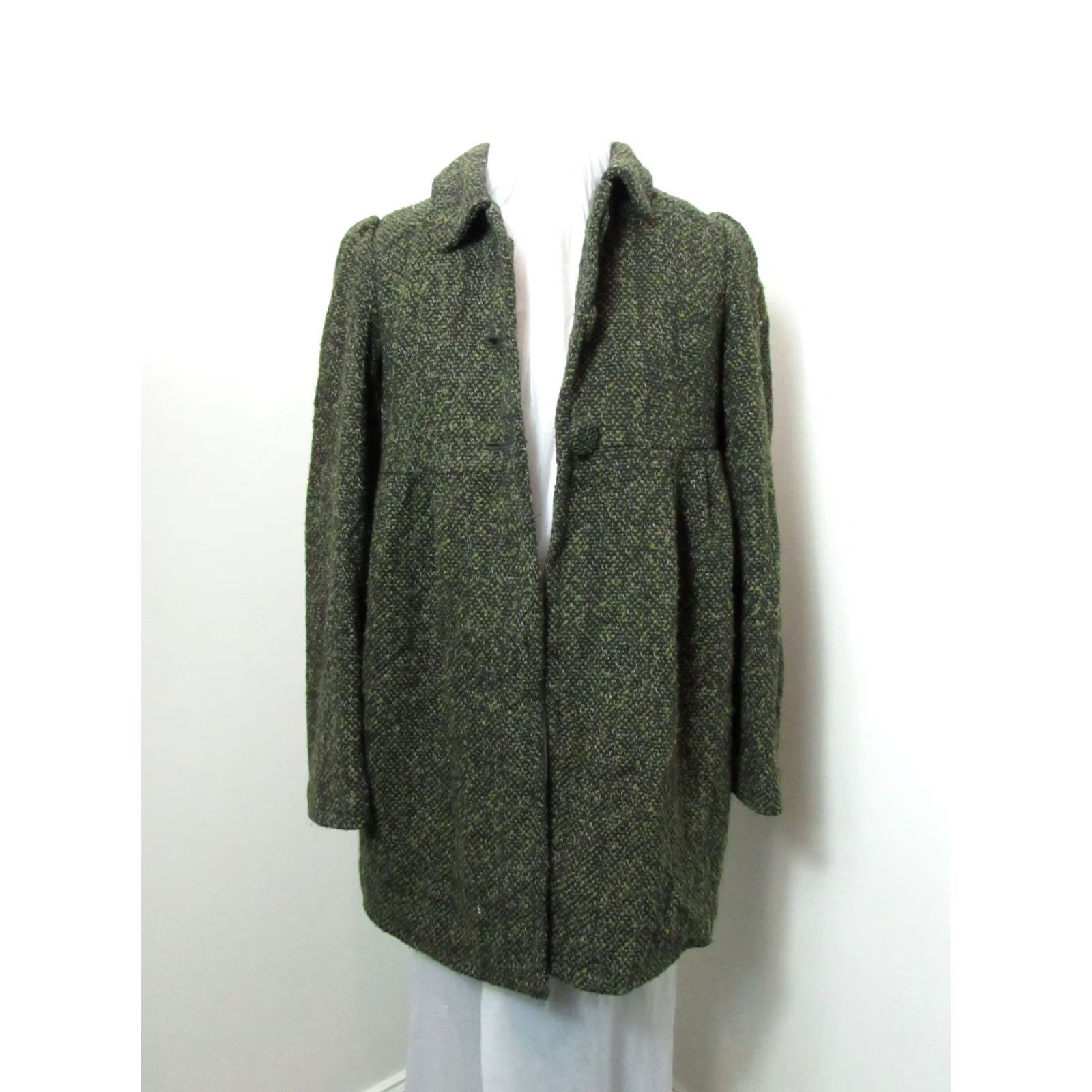 BB Dakota BB Dakota Brown Tweed Coat Womens Medium Regular Size M Cotton Blend Wool Outer Shell Long Sleeve Button Closure Casual Fall Winter 3 Button 3 Accents Size M / US 6-8 / IT 42-44 - 3 Thumbnail